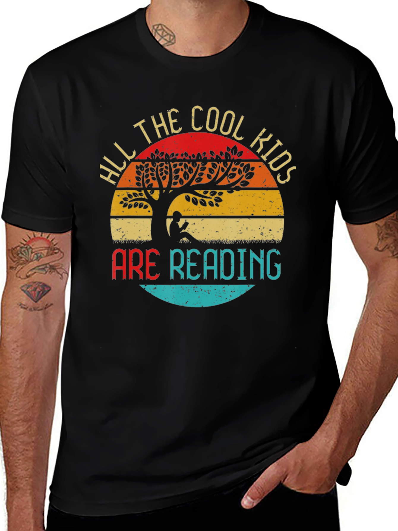Variant 24 of Cool Kids Reading Graphic Tee - Book Lover Shirt