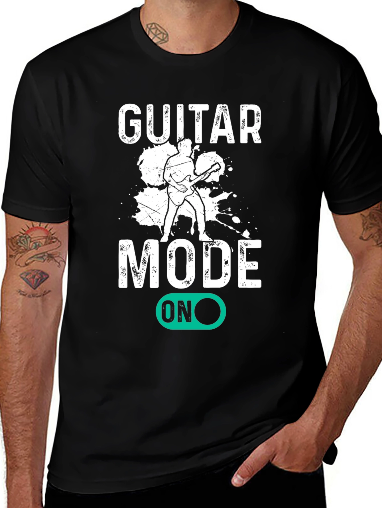 Variant 30 of Guitar Mode On T-Shirt - Musician Tee
