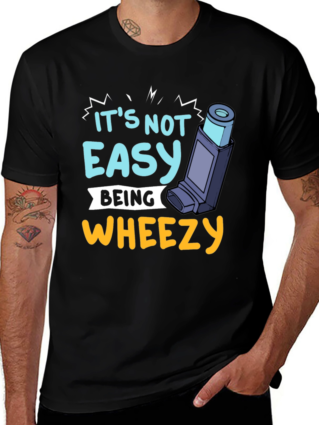 Variant 21 of It's Not Easy Being Wheezy Graphic T-Shirt