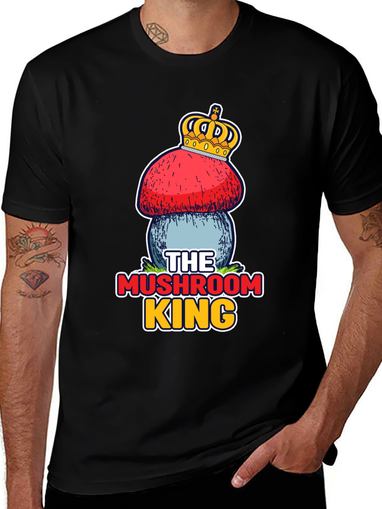 Variant 17 of Mushroom King T-Shirt - Unique Graphic Tee