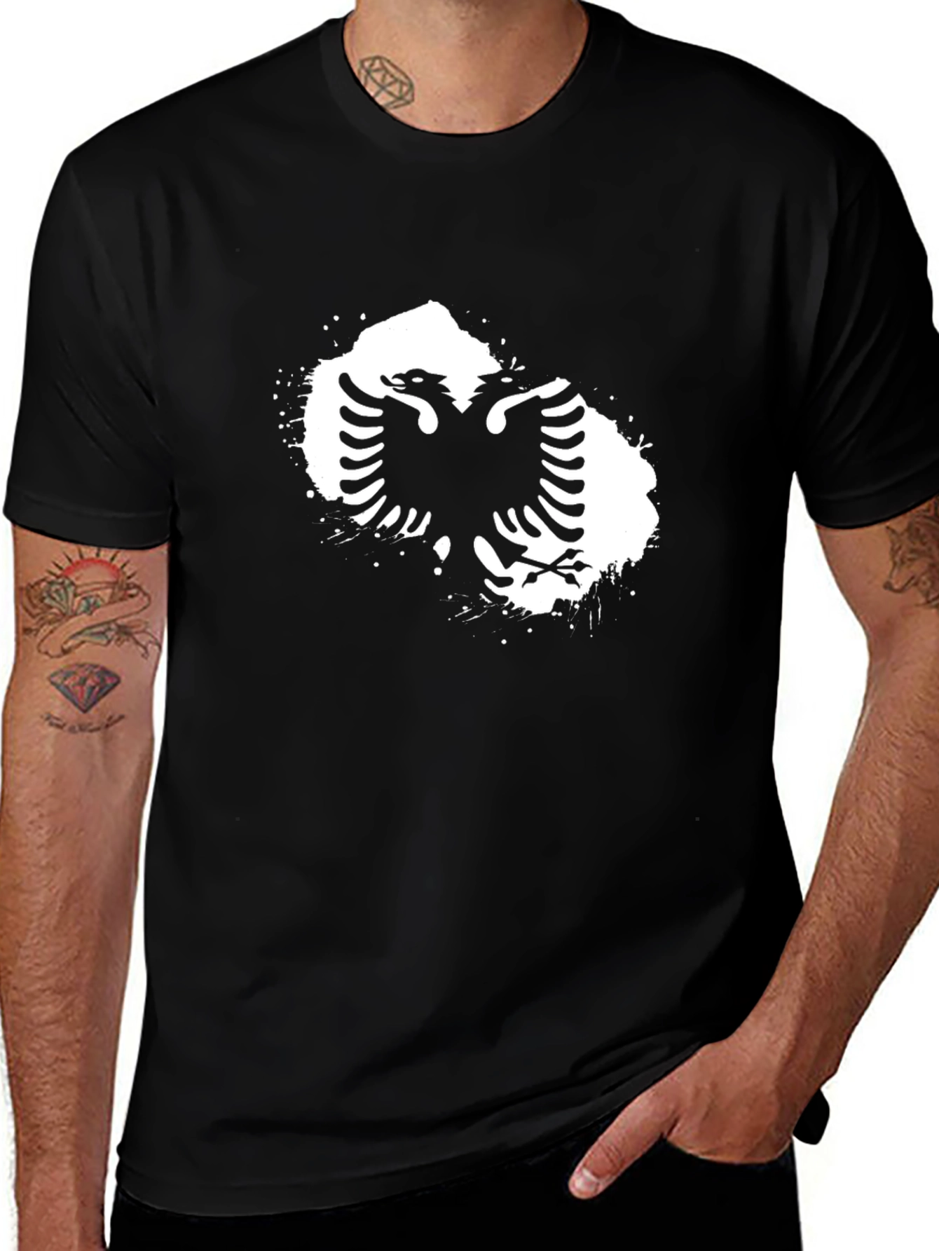 Albanian Eagle Black T-Shirt