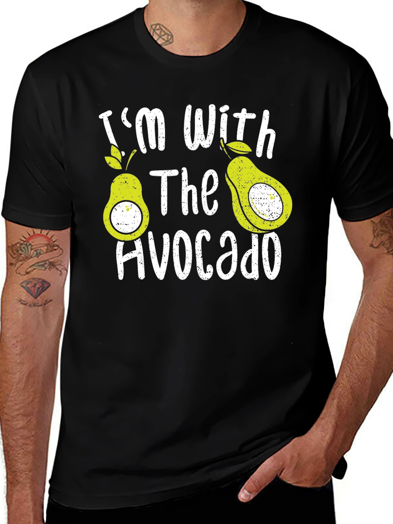 Variant 26 of I'm With The Avocado Graphic Tee