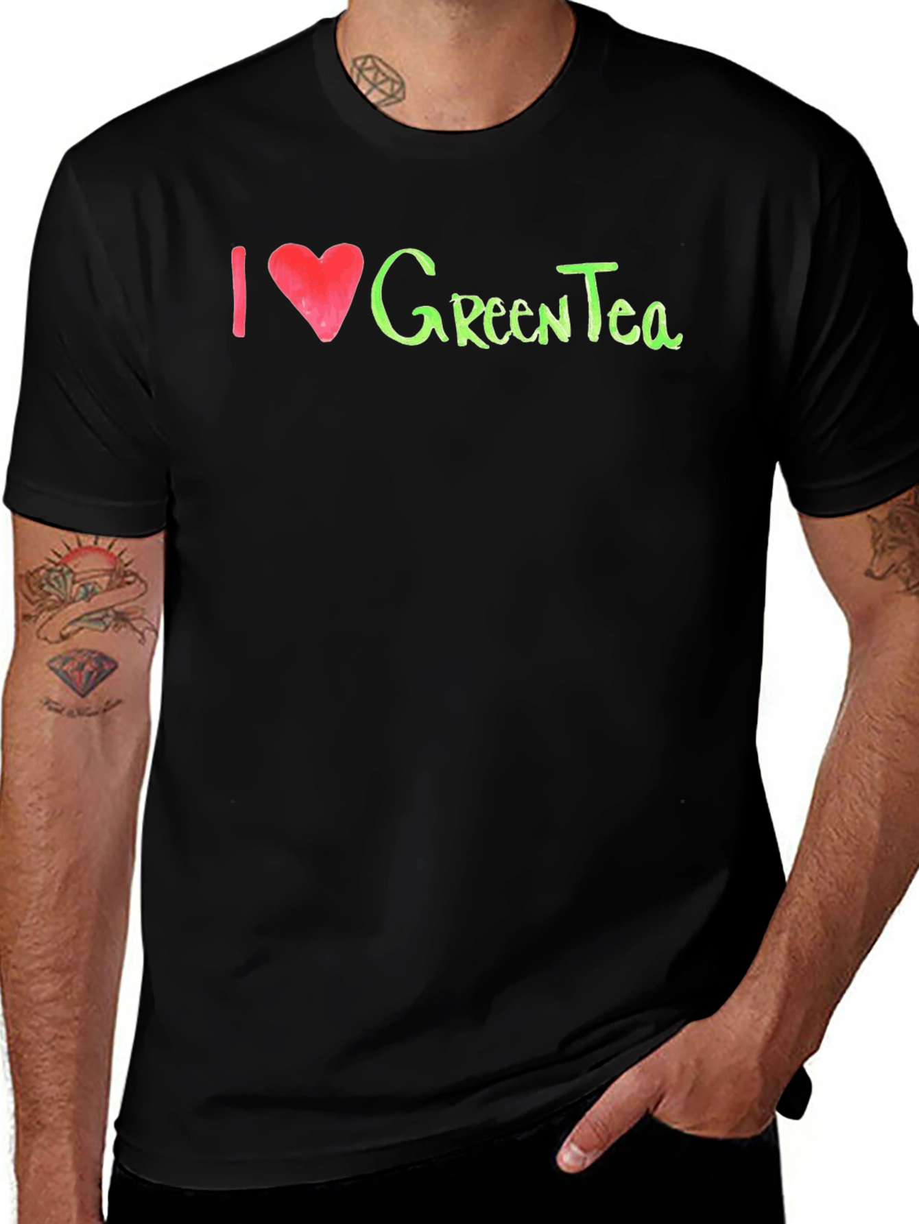Variant 16 of I Love Green Tea T-Shirt - Soft Cotton Blend