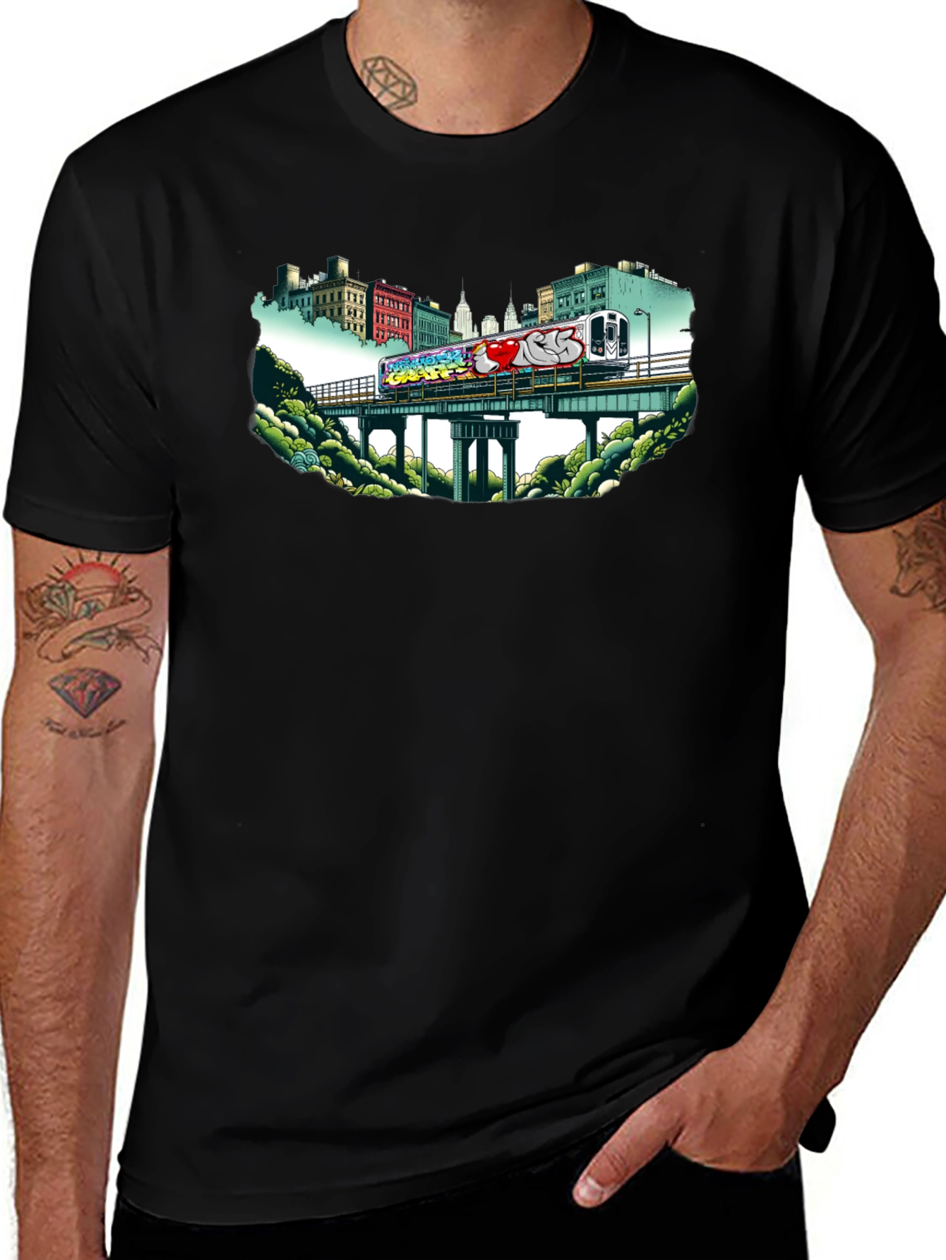 Variant 15 of Graffiti Train T-Shirt - Urban Style