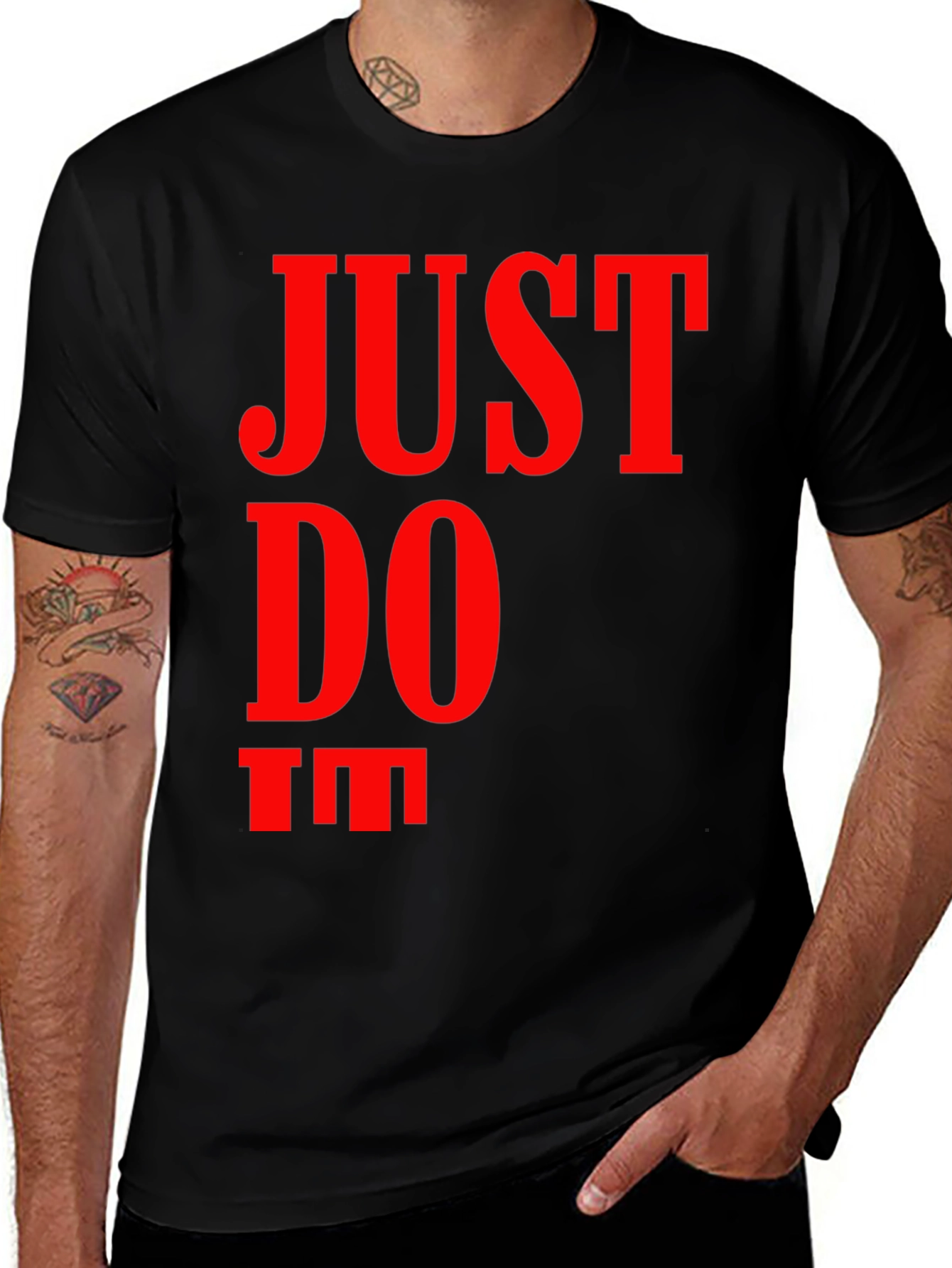 Just Do It Men's Black T-Shirt