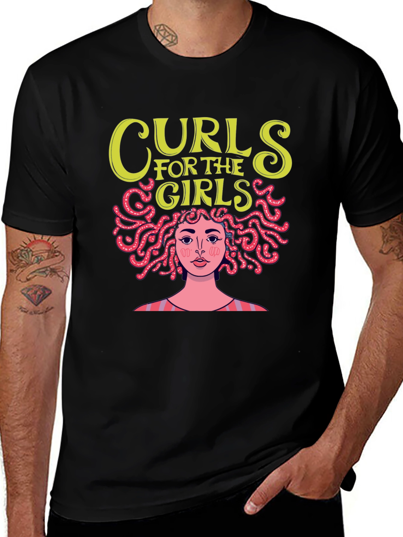 Variant 17 of Curls For The Girls Graphic T-Shirt
