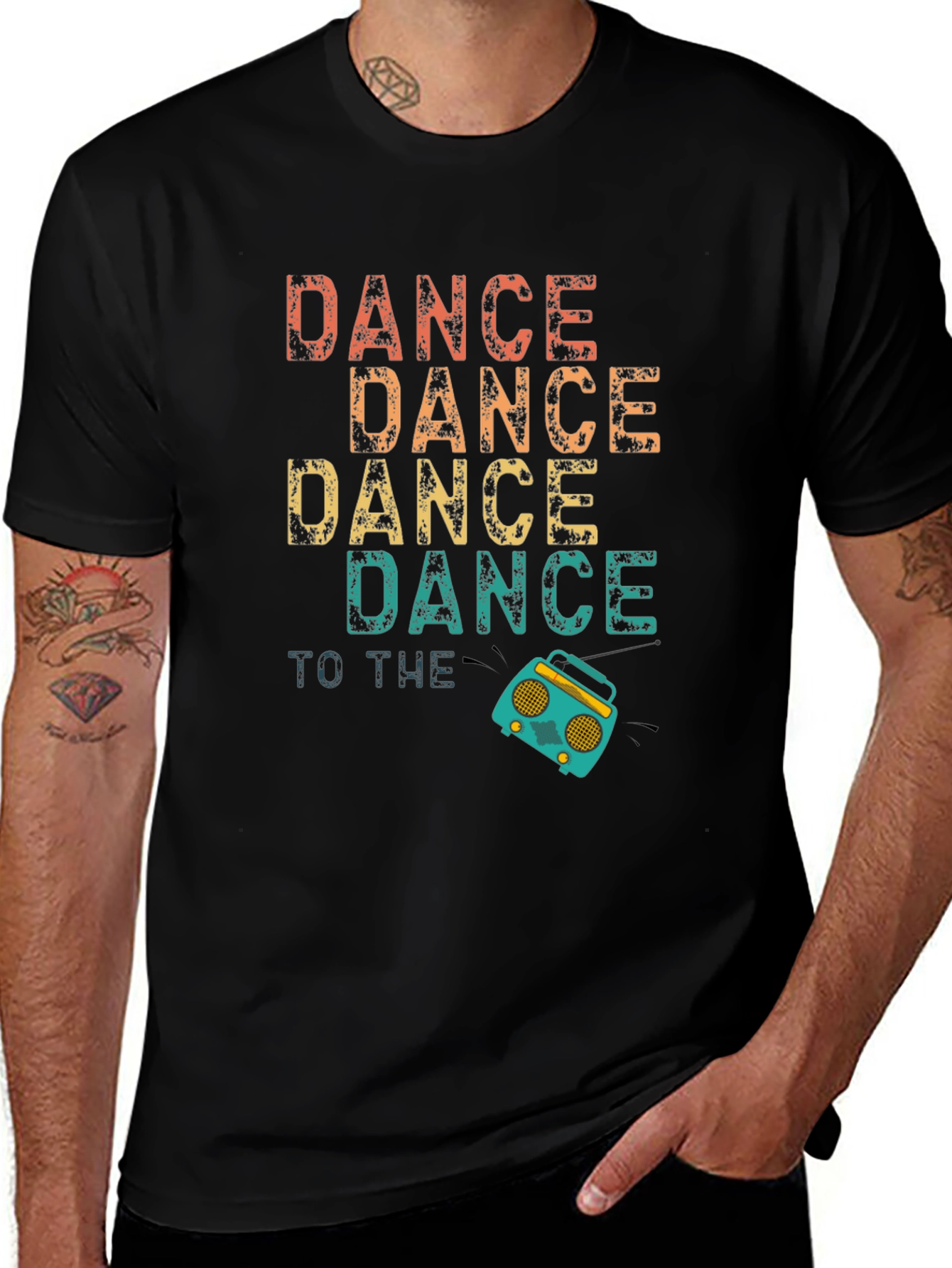 Variant 19 of Dance to the Radio T-Shirt - Vintage Style