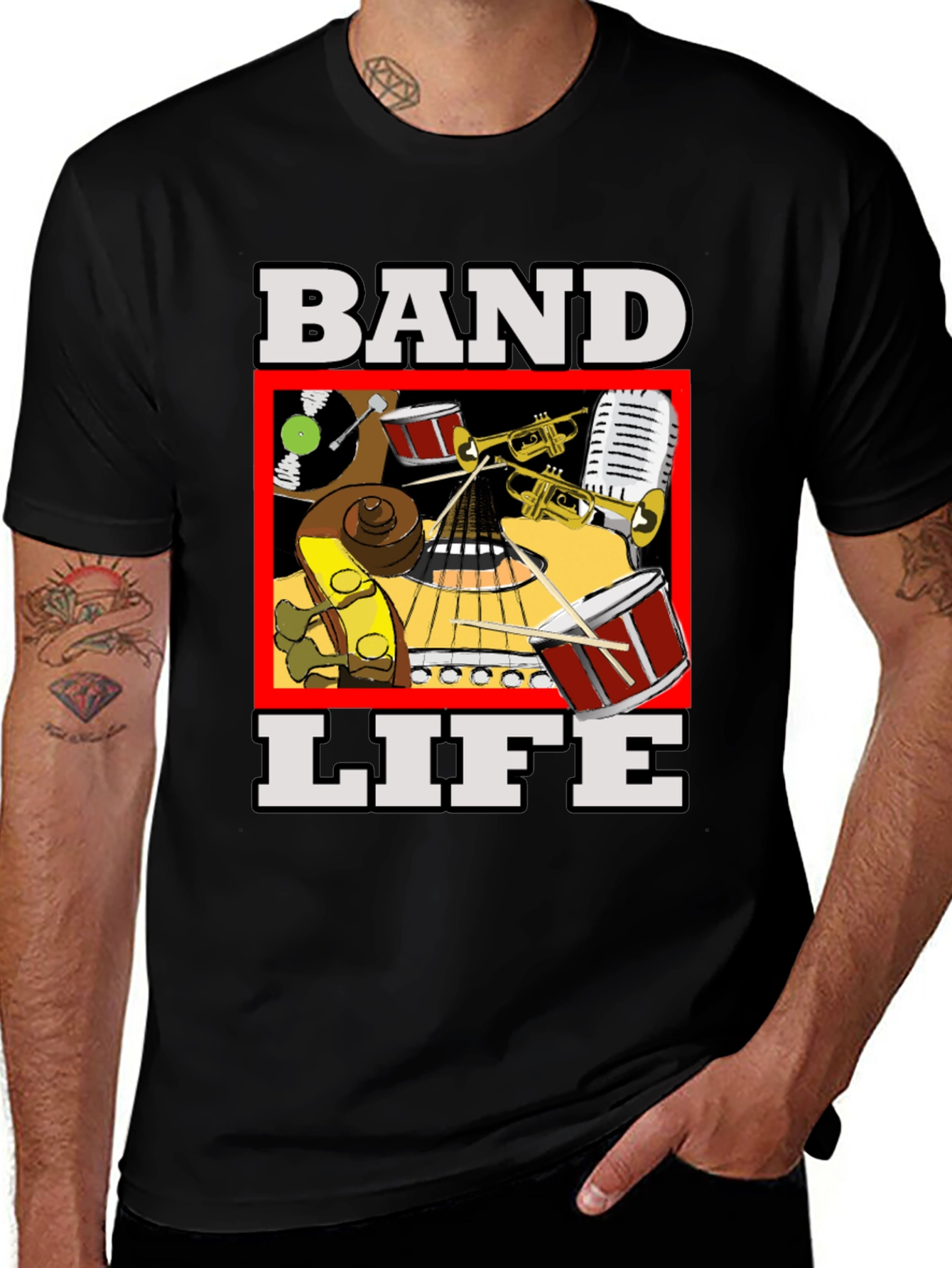 Variant 9 of Band Life T-Shirt - Music Lover Tee