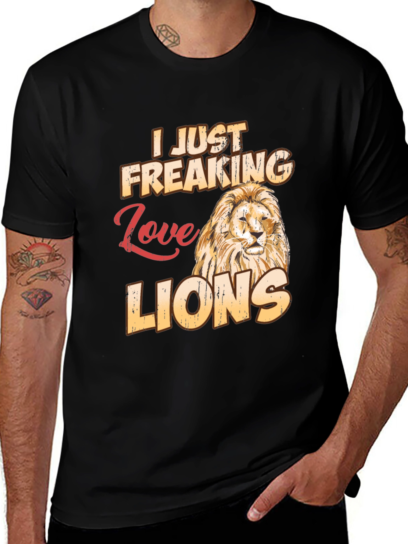 Variant 15 of I Just Freaking Love Lions T-Shirt