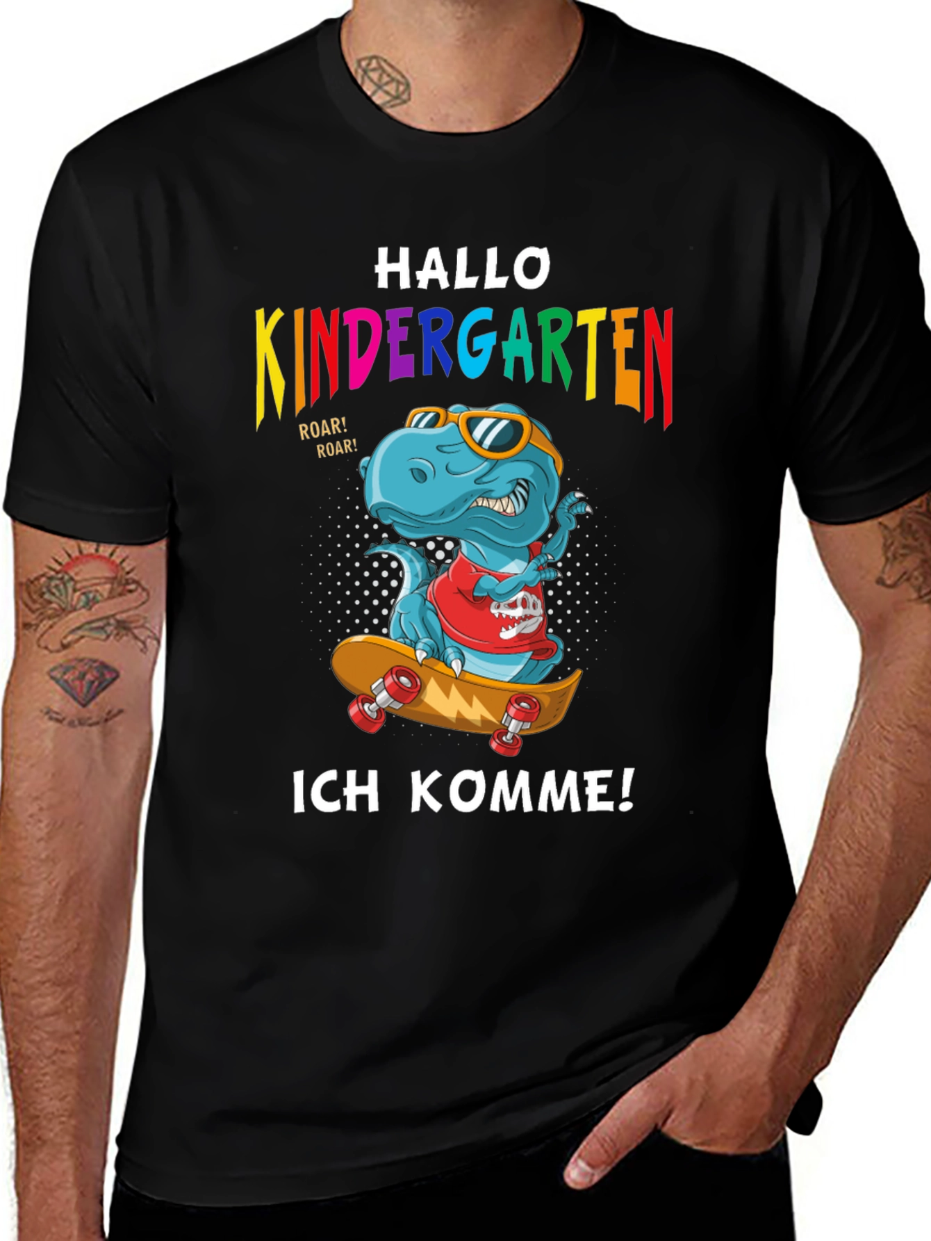 Variant 20 of Kindergarten Dinosaur T-Shirt - Ich Komme! Back to School