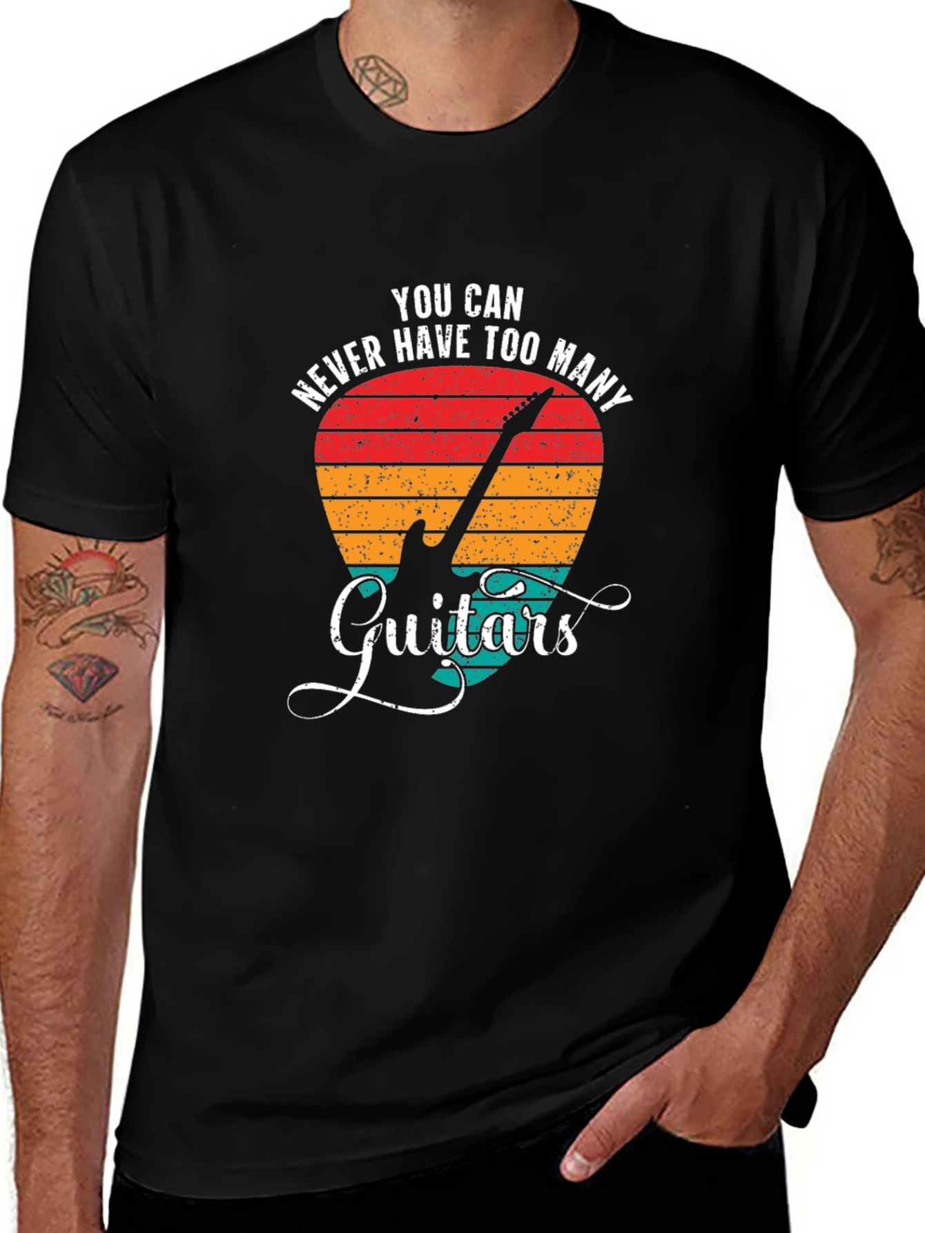 Variant 26 of You Can Never Have Too Many Guitars Graphic Tee