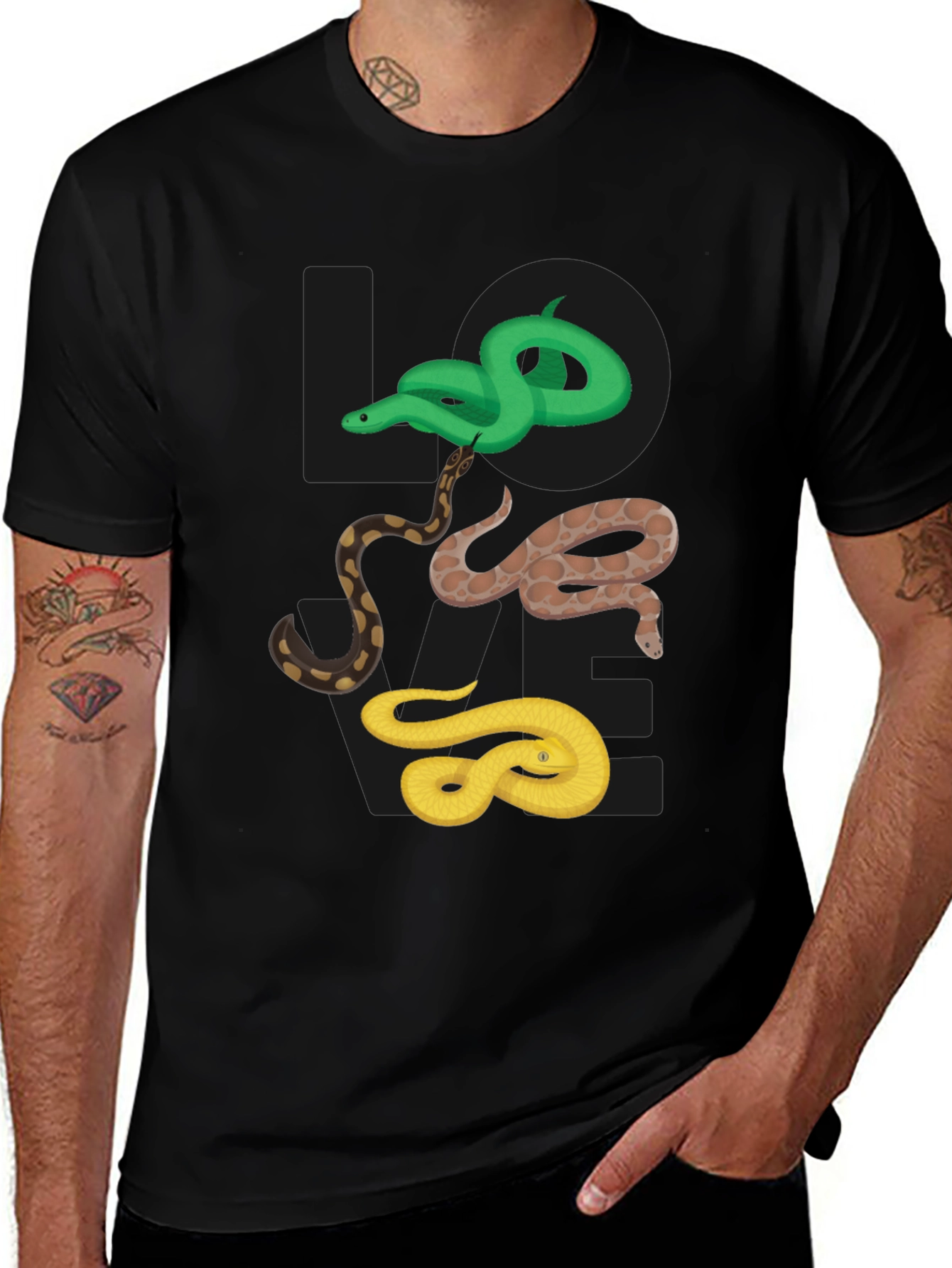 Variant 15 of Snake T-Shirt - Cool Reptile Design