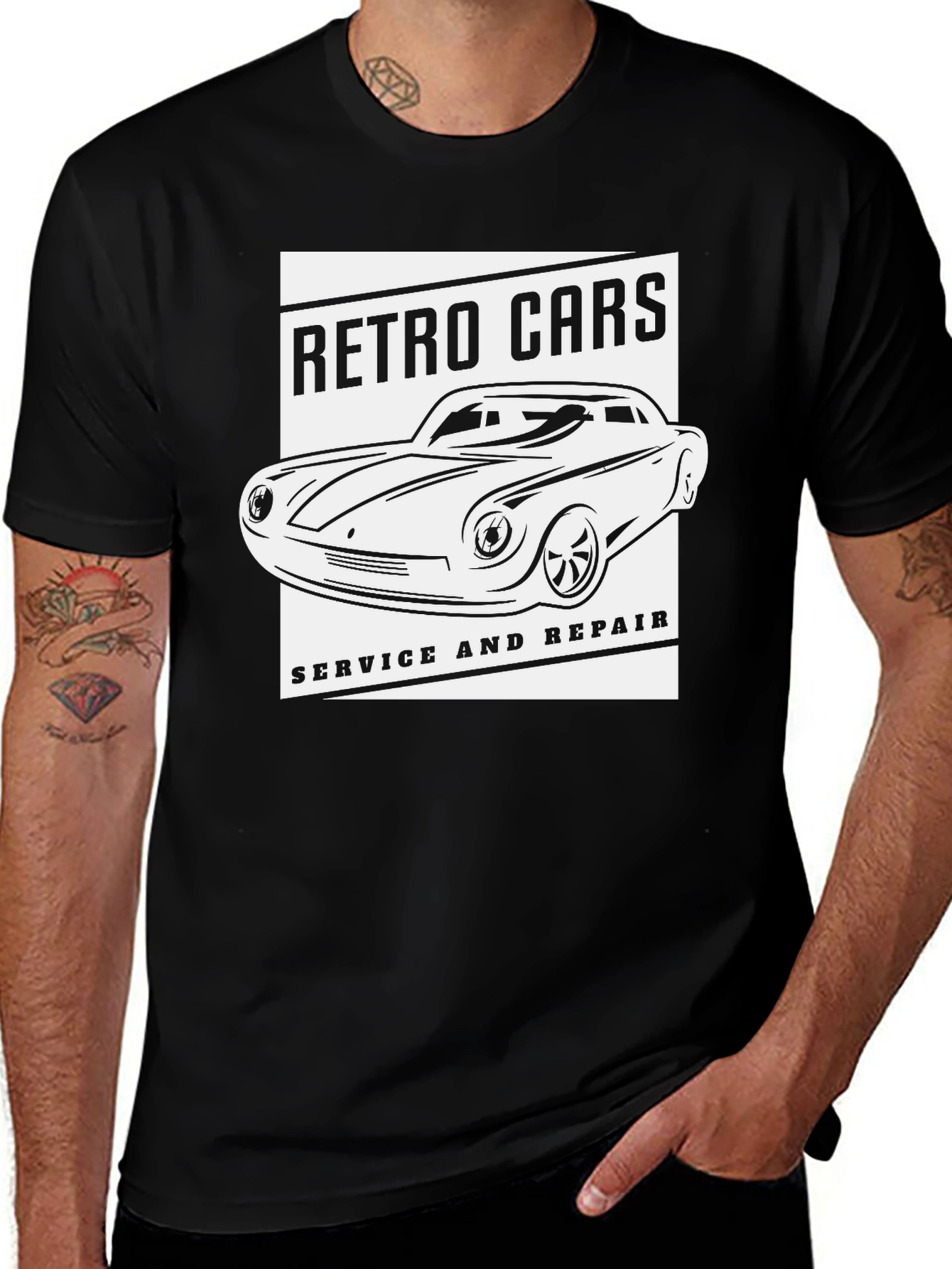 Variant 10 of Retro Cars Service & Repair T-Shirt