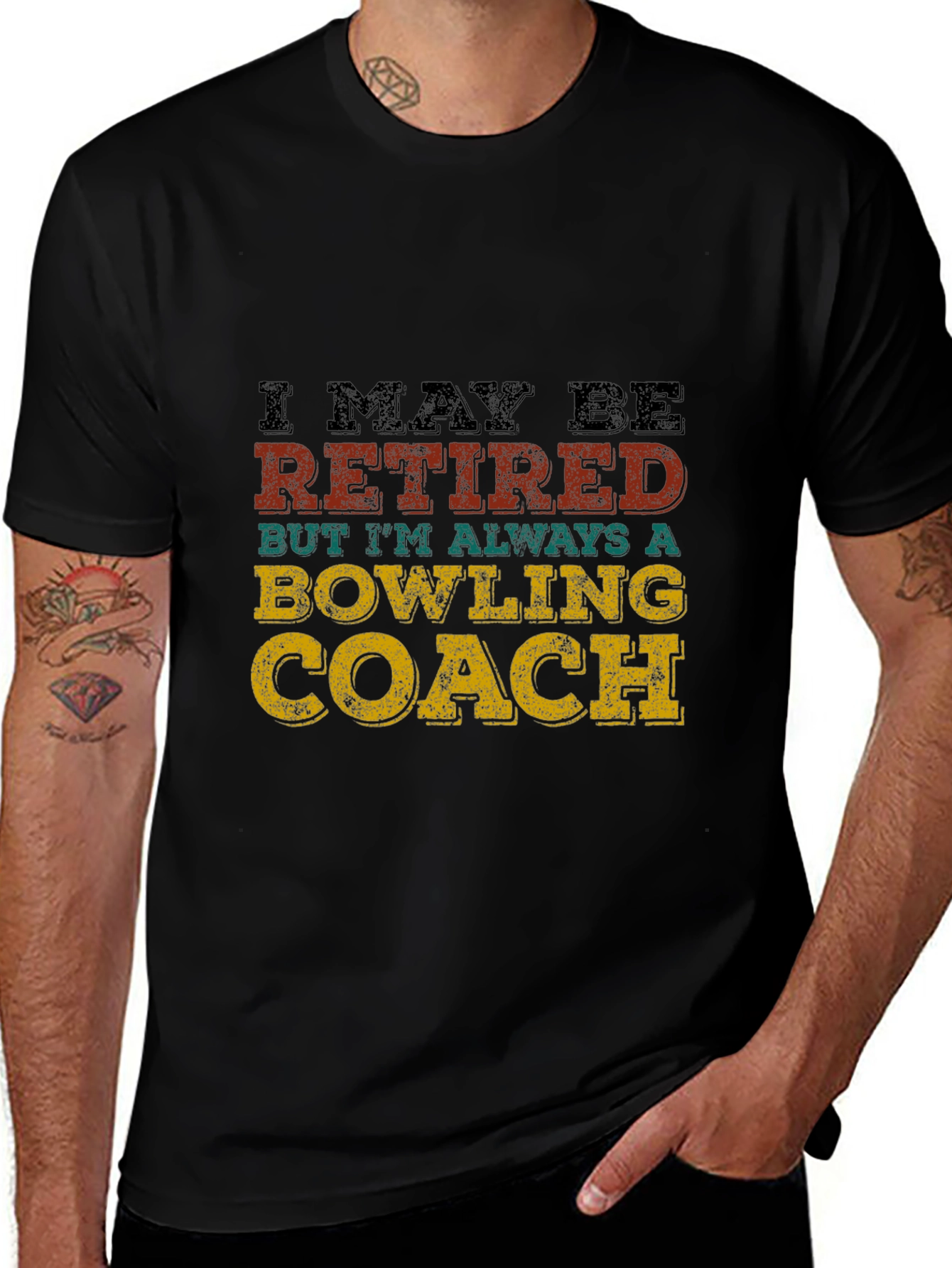 Variant 24 of Retired Bowling Coach Graphic Tee