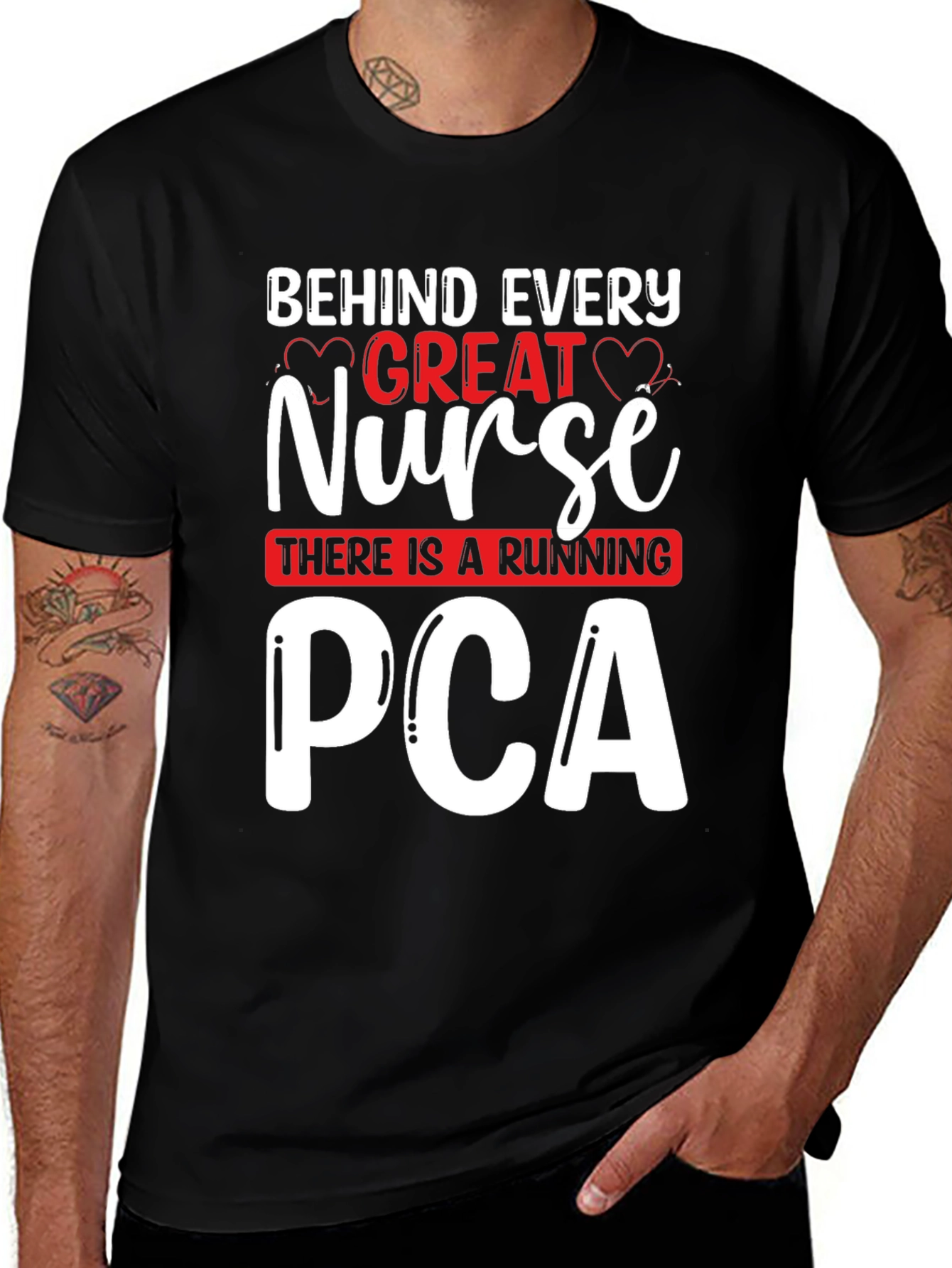 Black Great Nurse PCA T-Shirt - Unisex main image