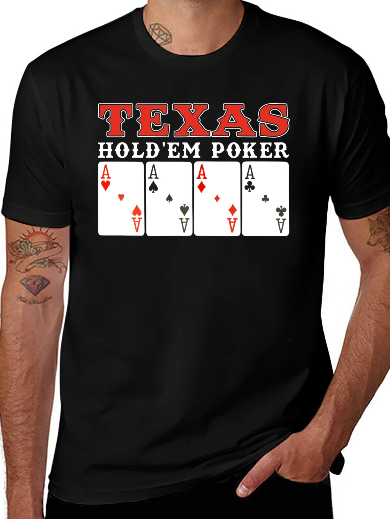 Texas Hold'em Poker Card Aces T-Shirt