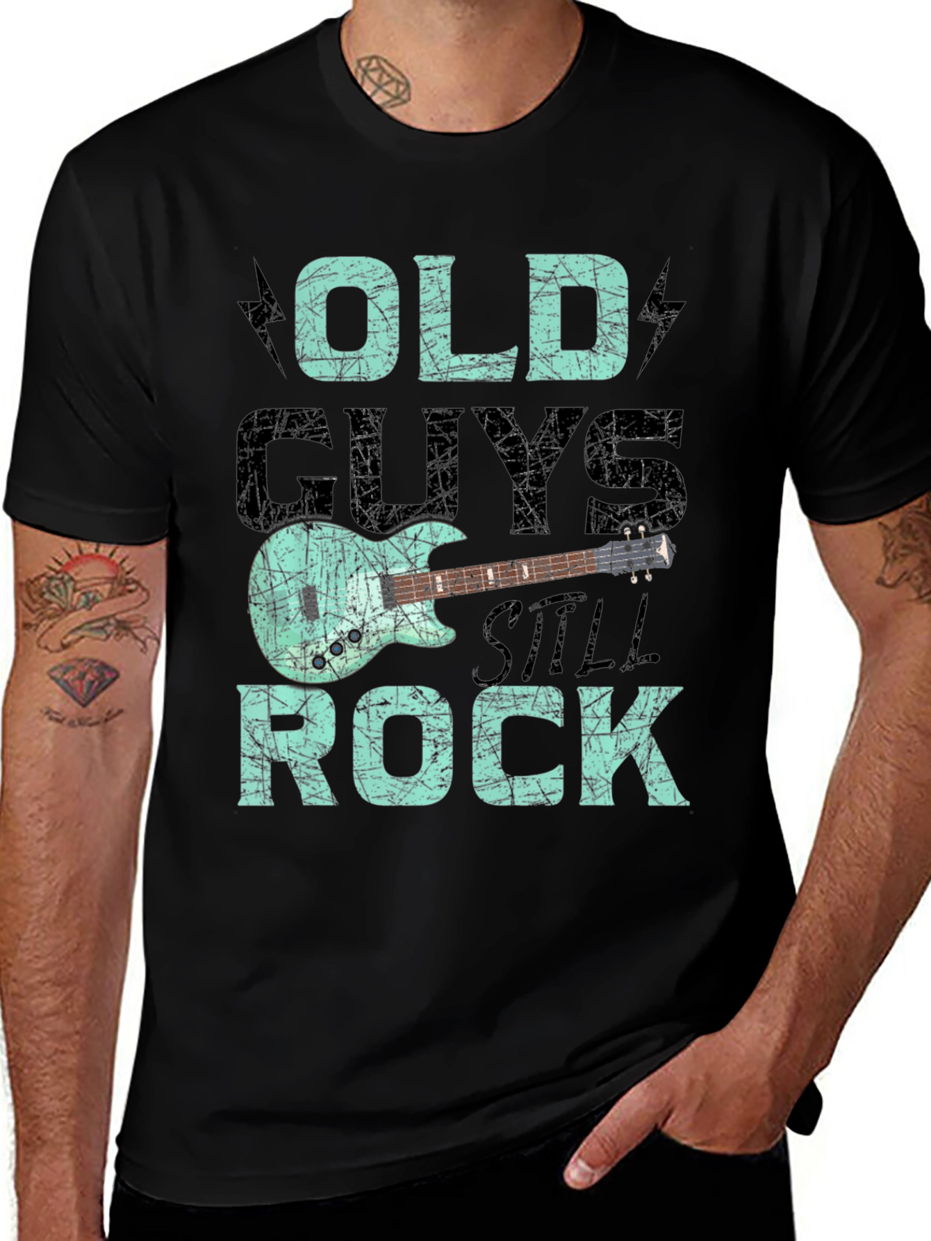 Variant 27 of Old Guys Still Rock Graphic Tee