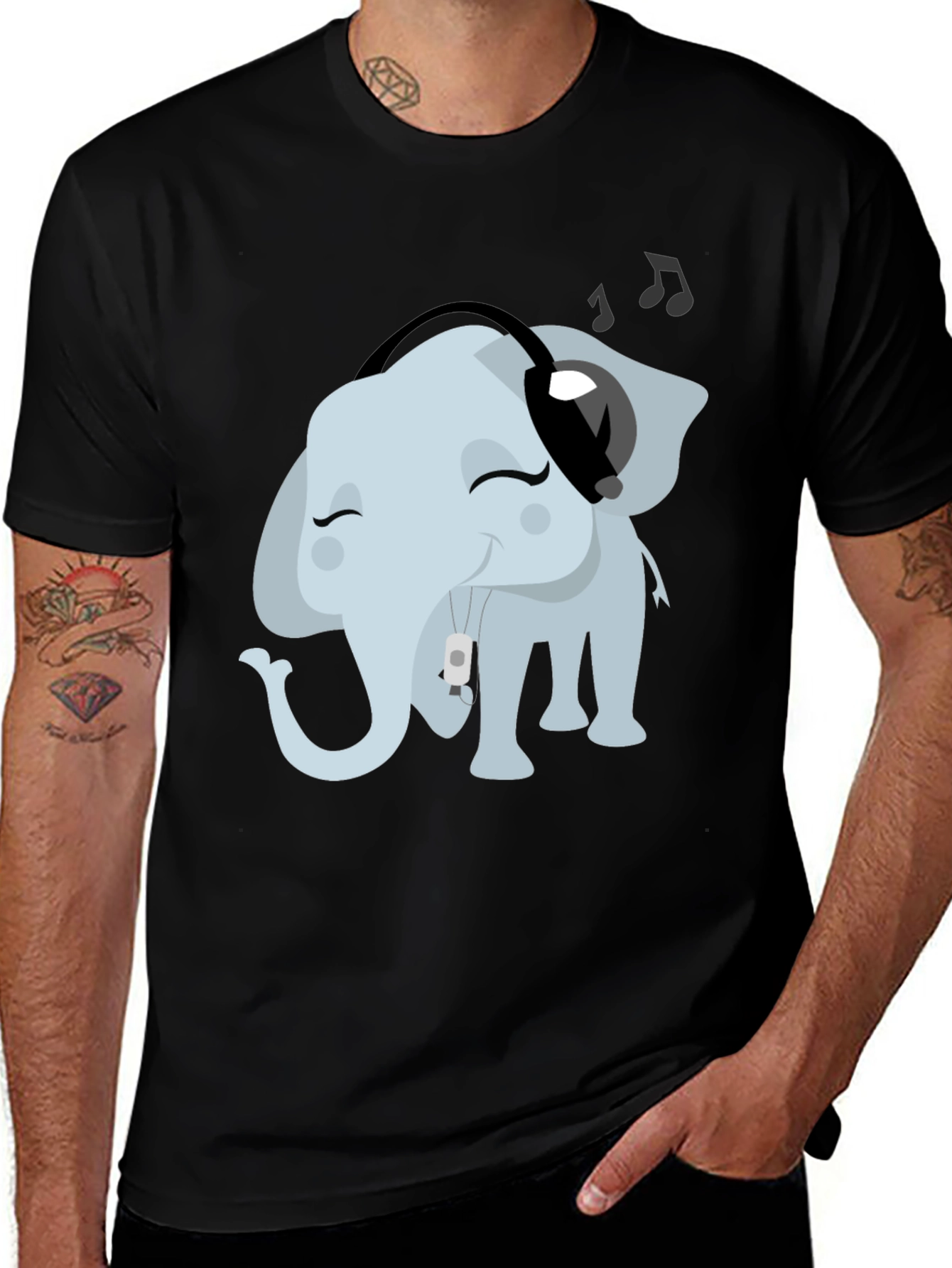 Variant 29 of Cool Elephant Tunes T-Shirt