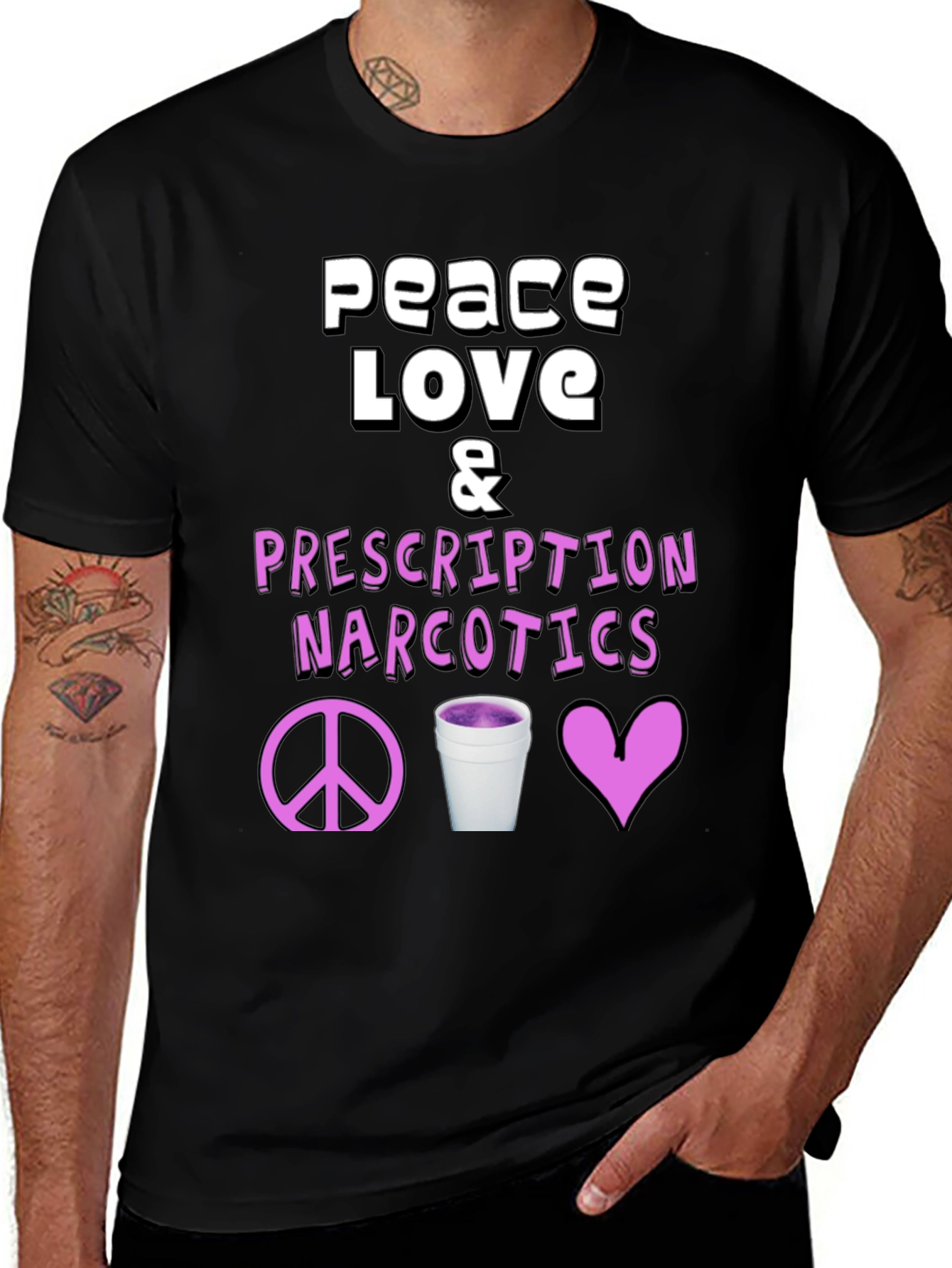 Variant 7 of Peace Love & Prescription Narcotics T-Shirt