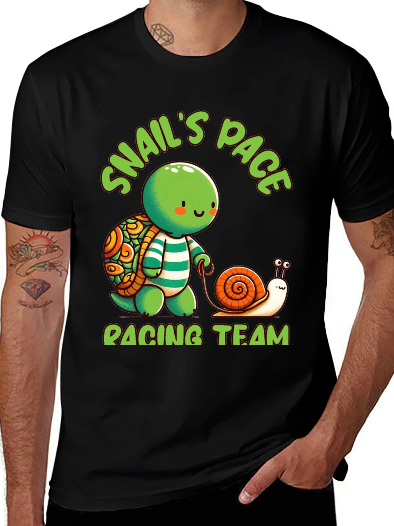 Variant 27 of Snail's Pace Racing Team Graphic Tee