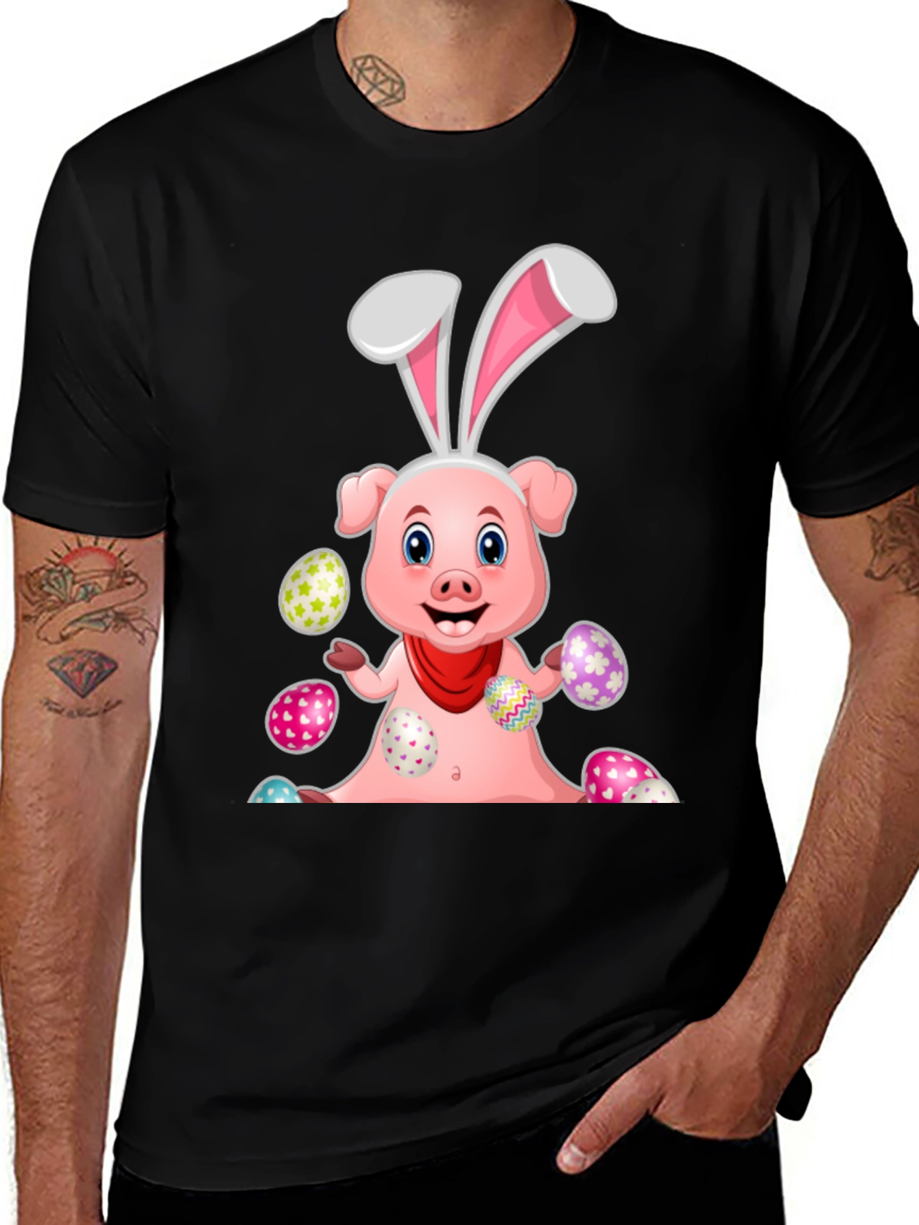 Variant 23 of Easter Pig Bunny T-Shirt