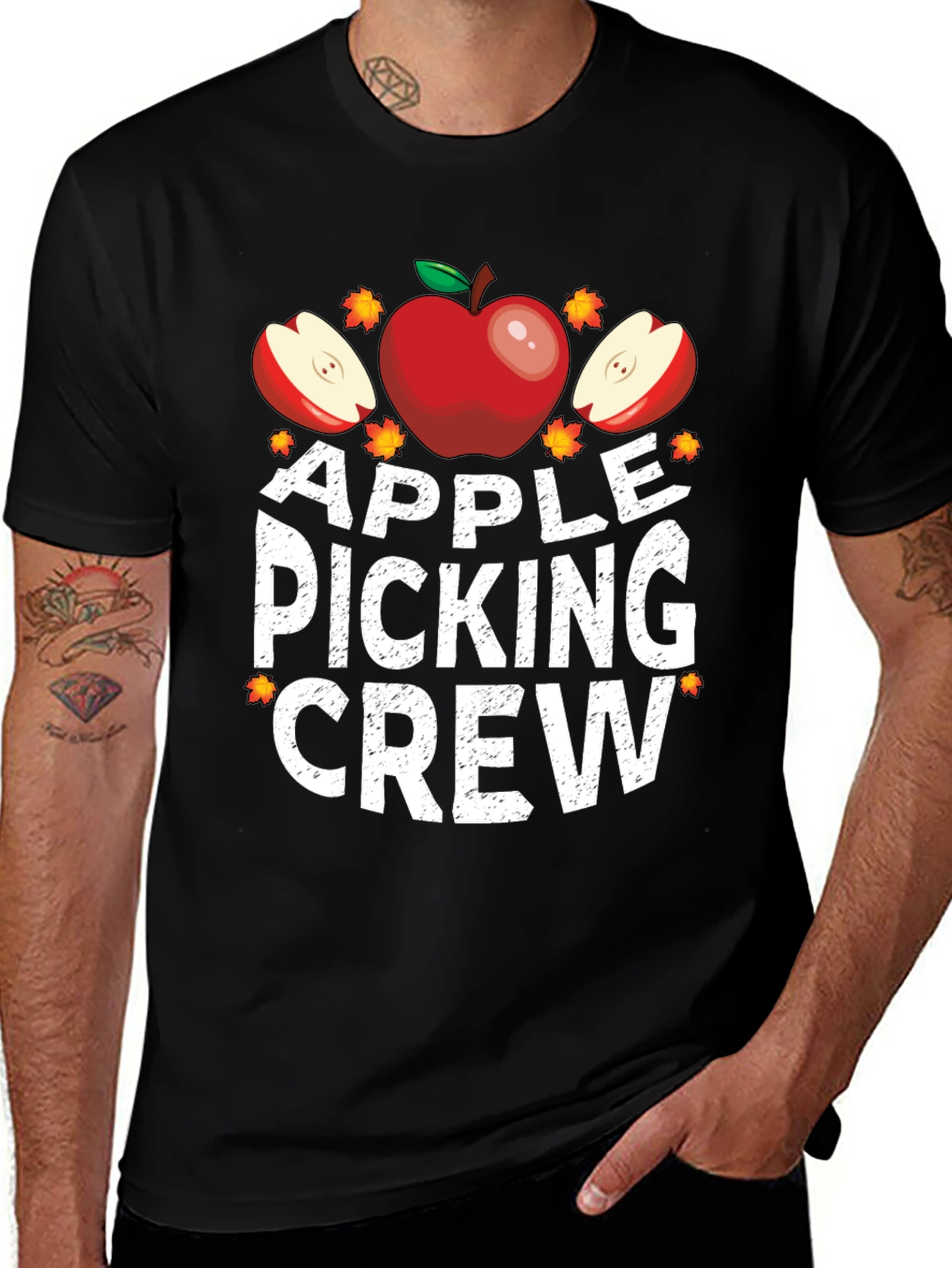 Variant 5 of Apple Picking Crew Graphic T-Shirt