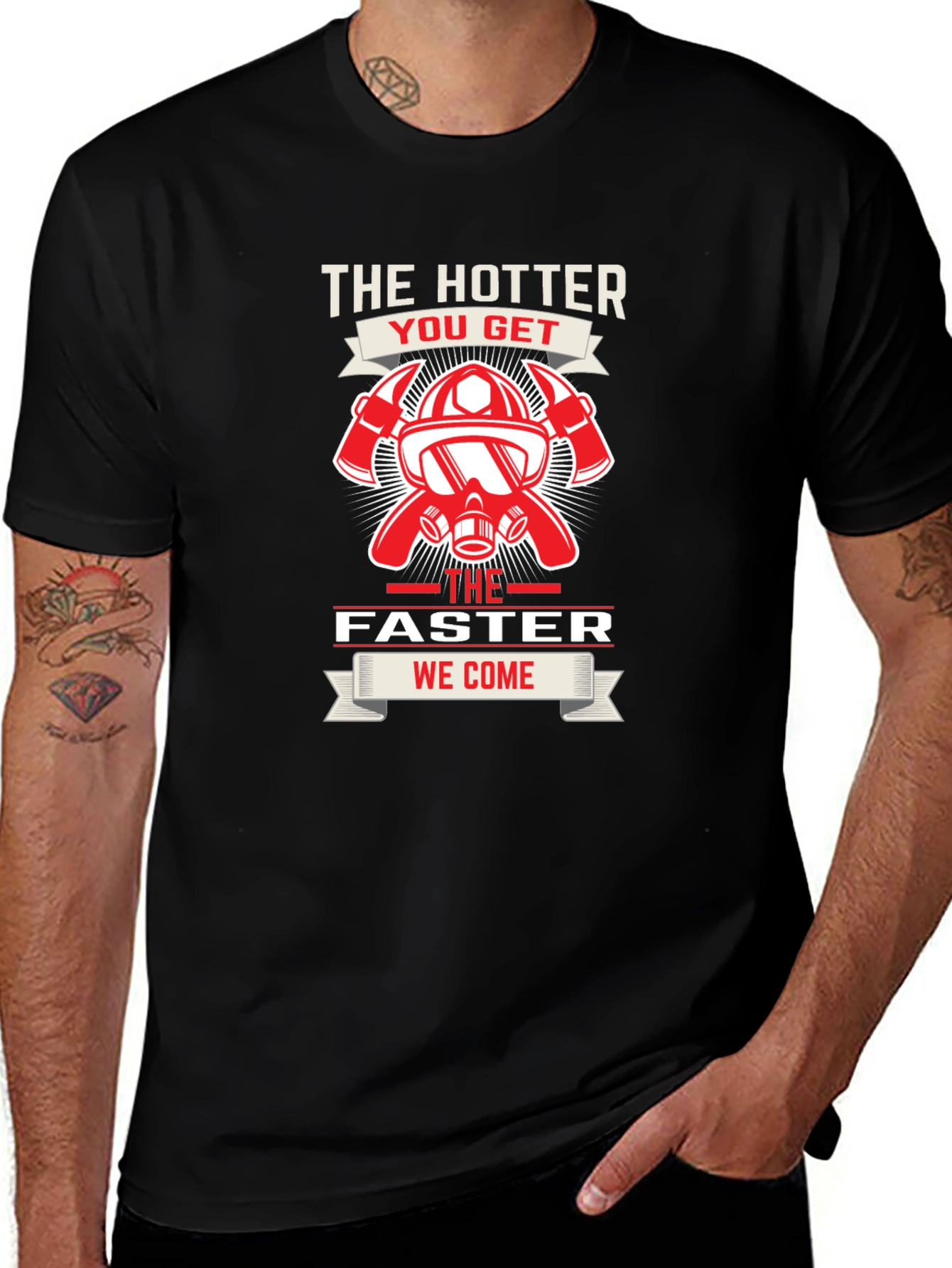Variant 7 of Firefighter Hotter Faster T-Shirt