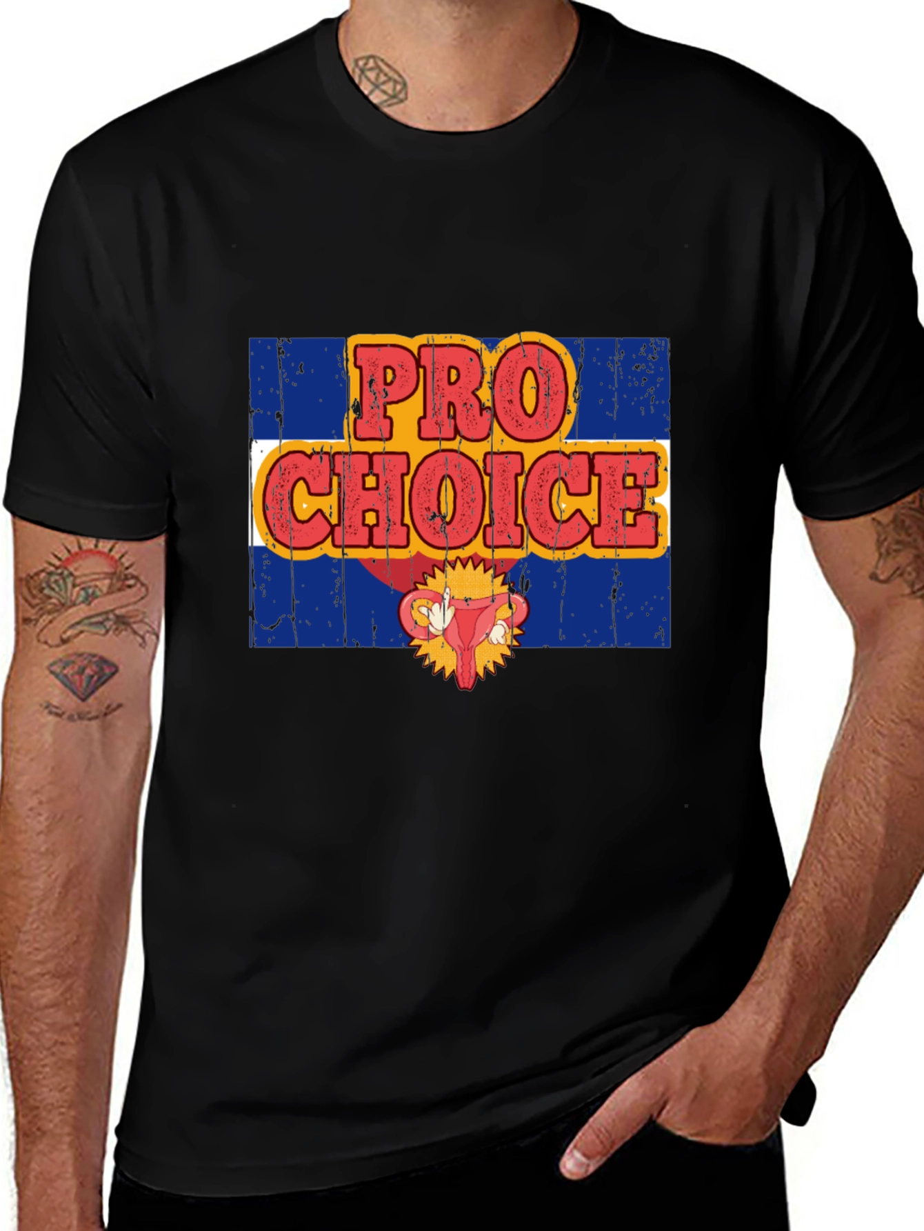 Pro Choice Graphic Tee - Uterus Design