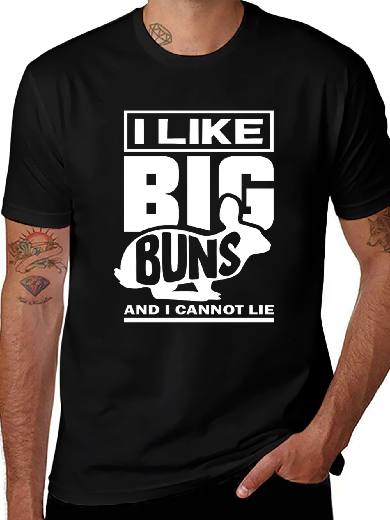 Variant 22 of I Like Big Buns Funny Graphic T-Shirt