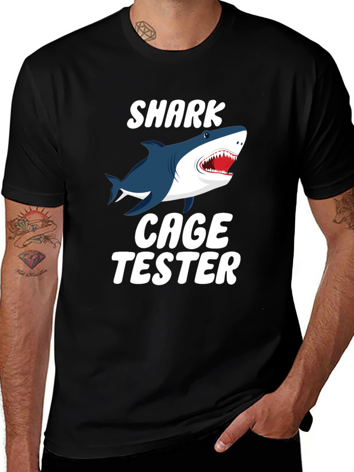 Variant 11 of Shark Cage Tester Graphic Tee