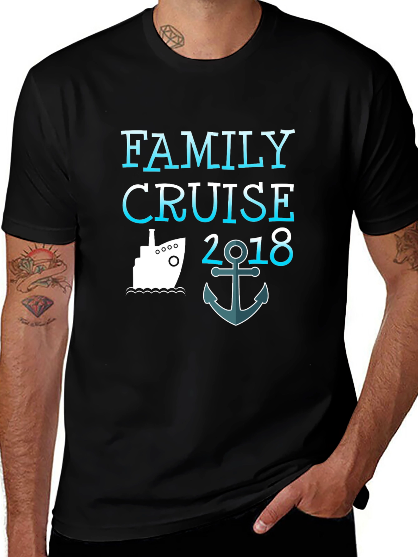 Variant 8 of Family Cruise 2018 T-Shirt, Vacation Tee