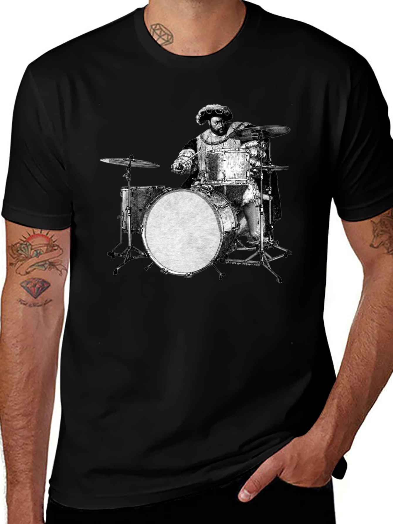Variant 3 of Drummer T-Shirt: Renaissance Style