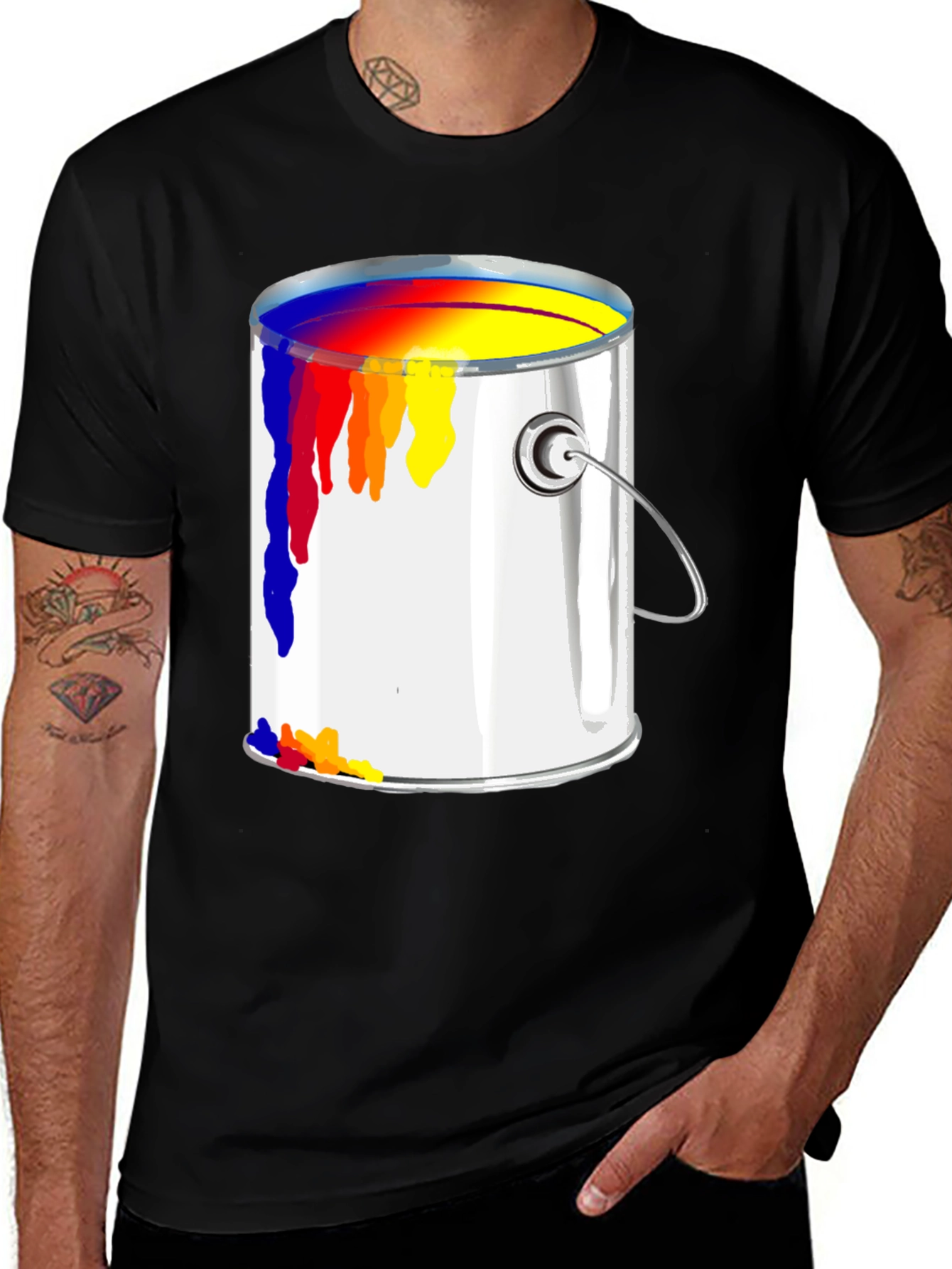 Variant 29 of Paint Can T-Shirt - Creative Graphic Tee