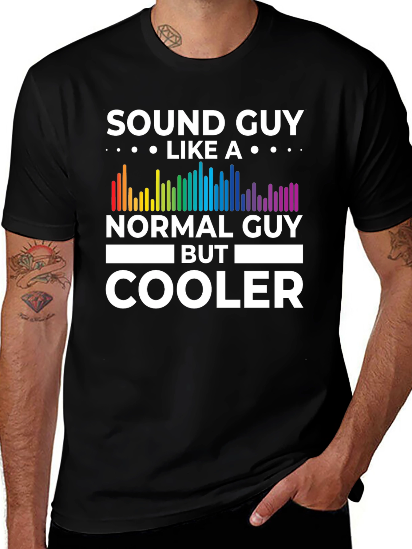 Variant 19 of Sound Guy Cooler Graphic T-Shirt