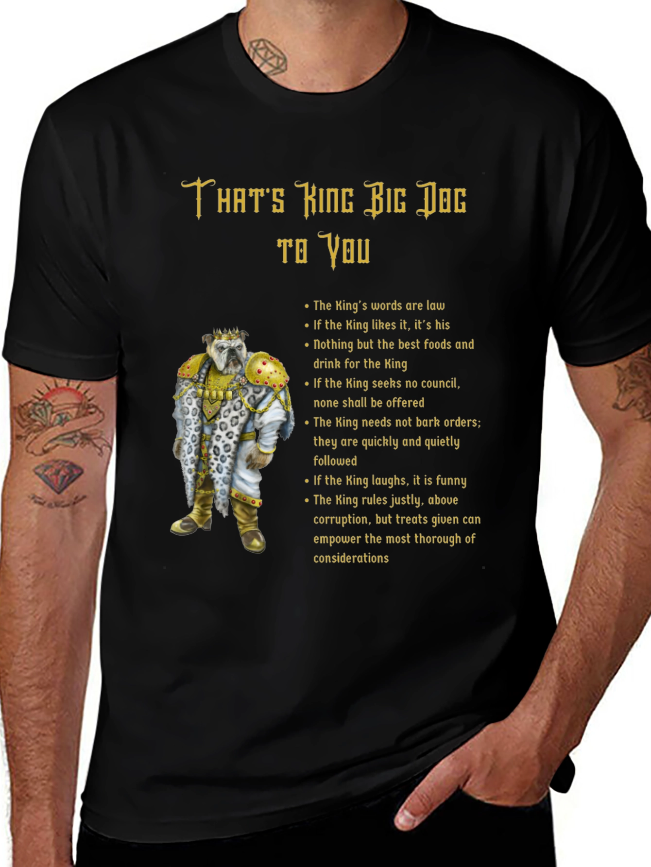 Variant 7 of King Big Dog T-Shirt - Funny Novelty Tee