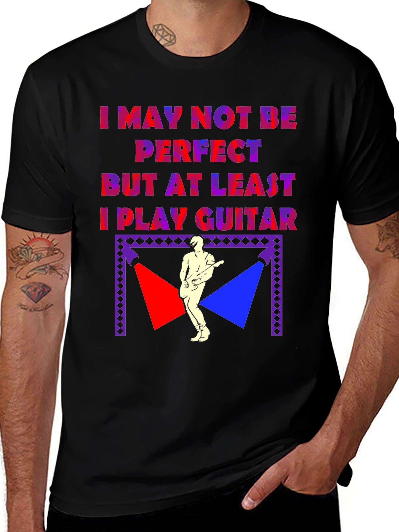 Variant 2 of Guitar Player Graphic T-Shirt