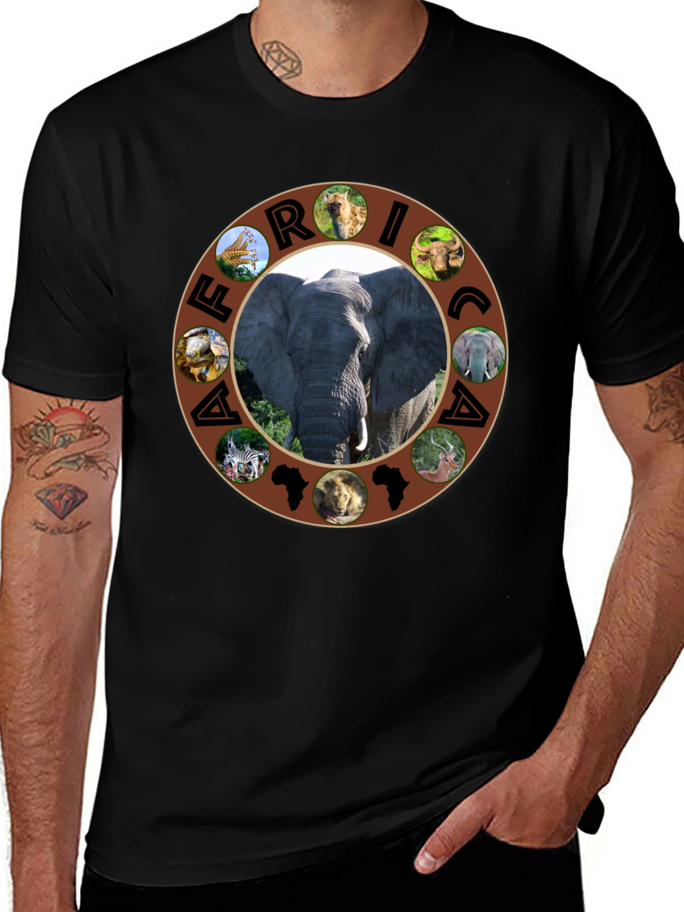 Variant 8 of Africa Animals T-Shirt