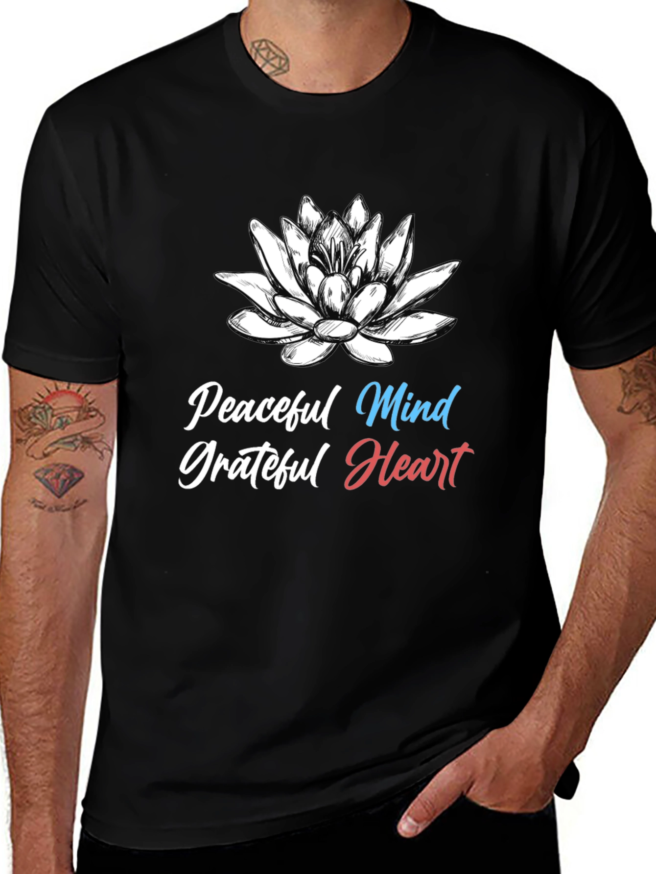 Peaceful Mind Grateful Heart Graphic Tee