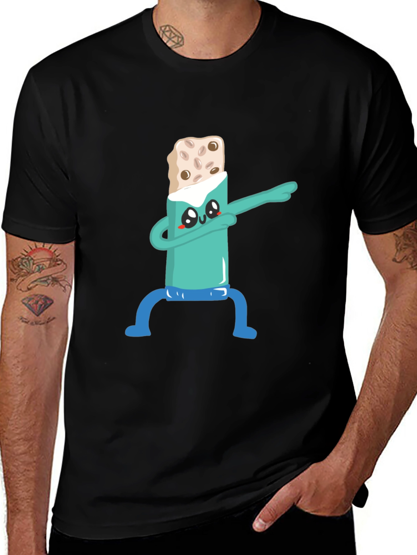 Variant 13 of Dabbing Burrito T-Shirt - Funny Cartoon Tee