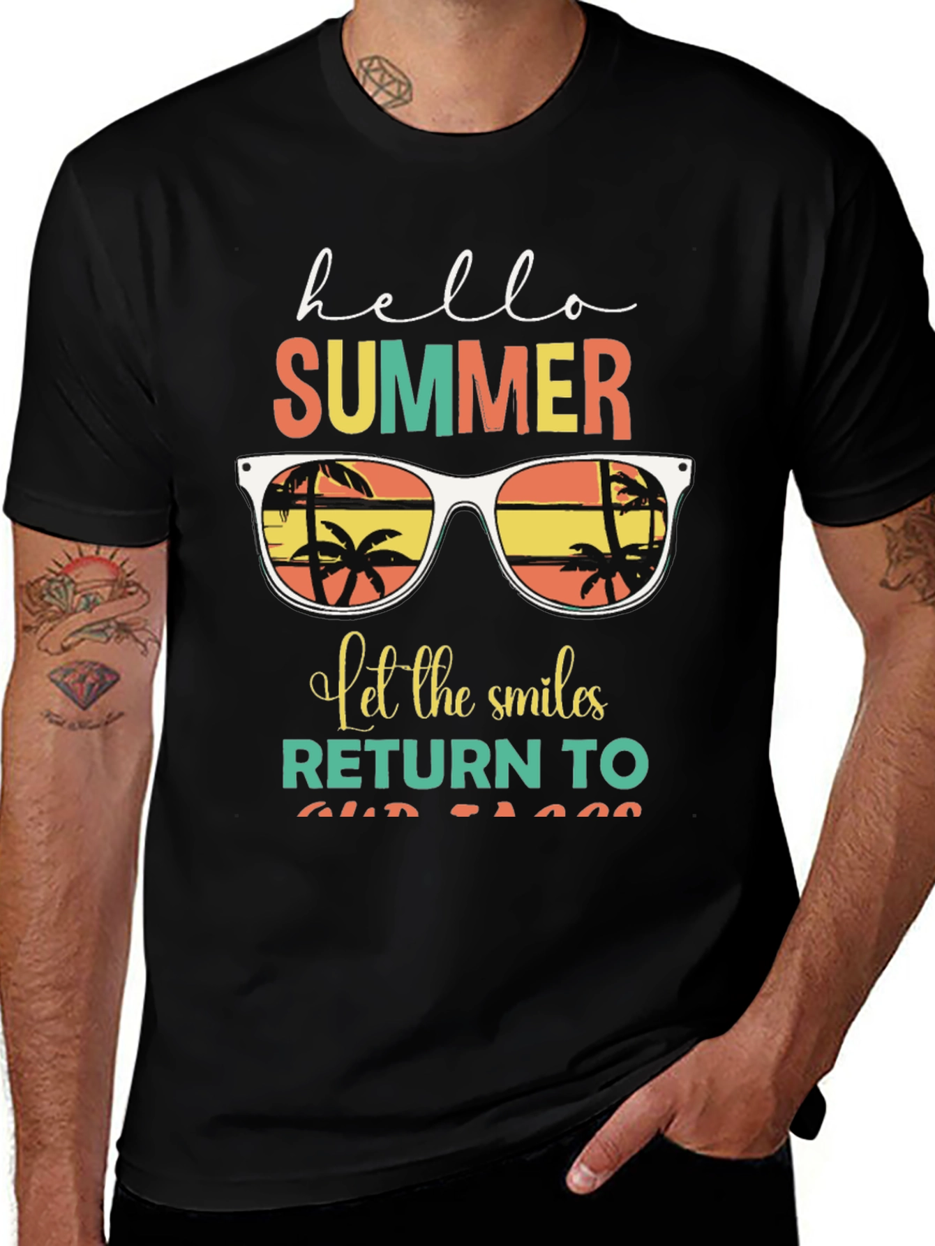 Variant 27 of Hello Summer Graphic T-Shirt