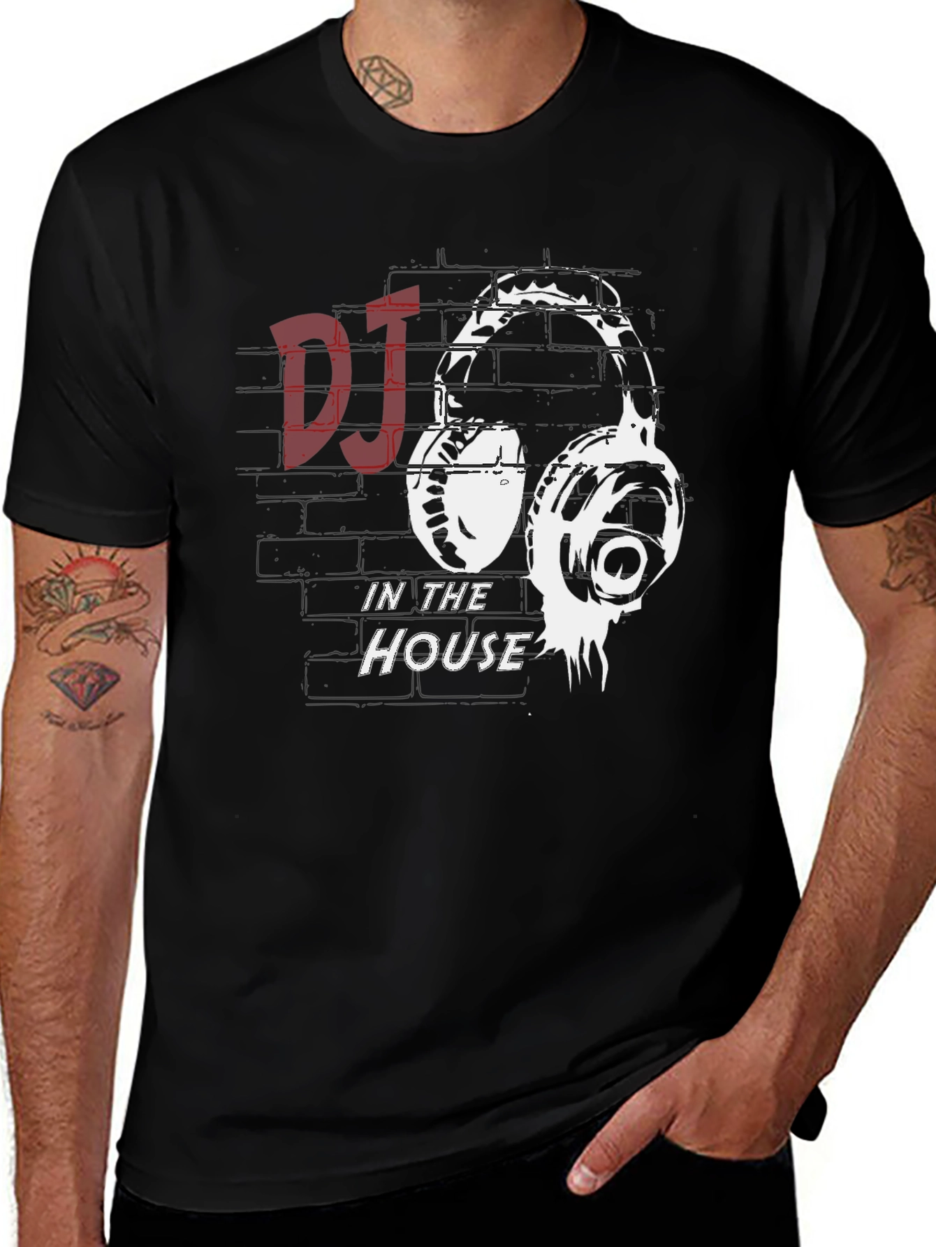 Variant 30 of DJ in the House Graphic Tee - Music Lover's T-Shirt