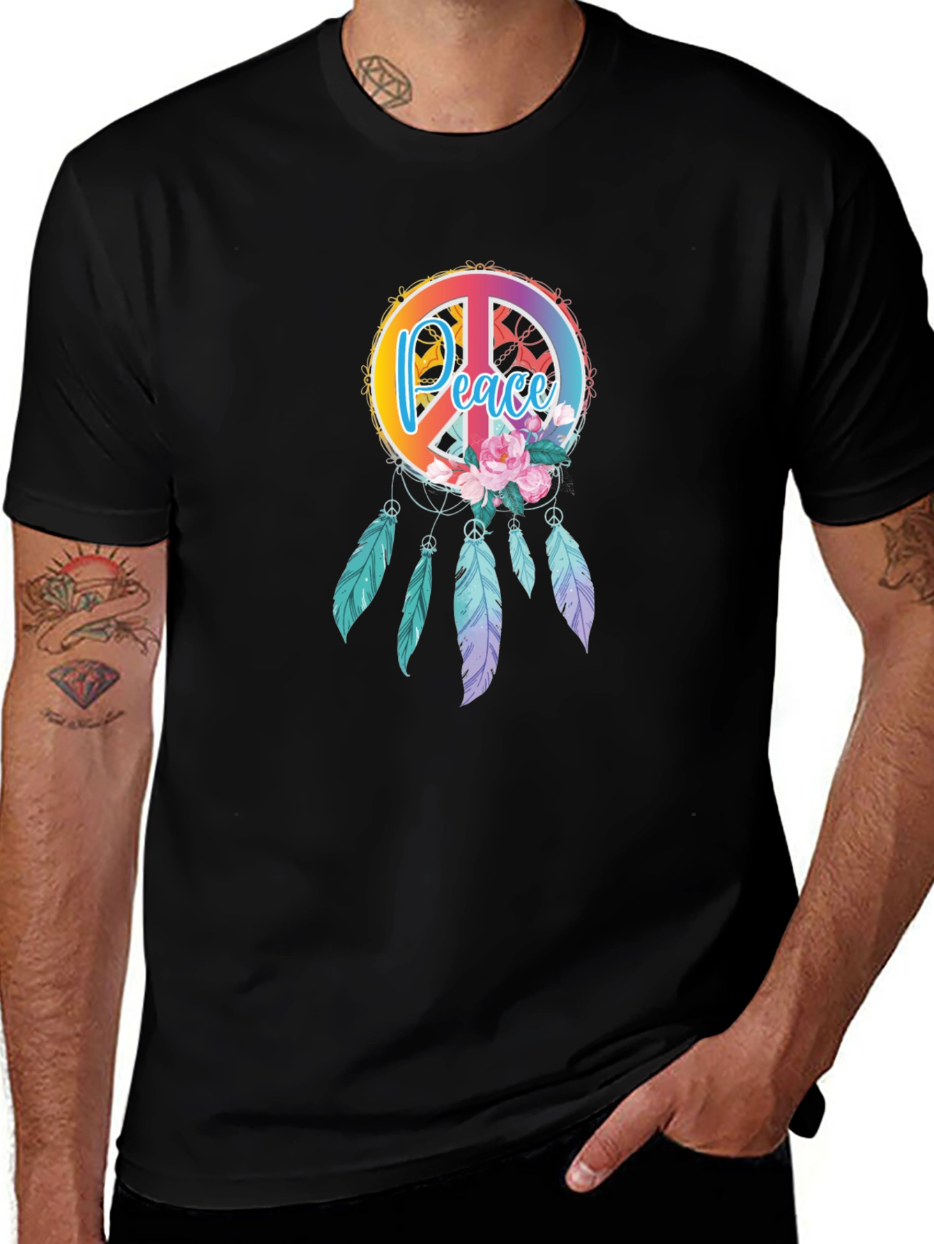 Variant 30 of Peace Dreamcatcher Graphic Tee