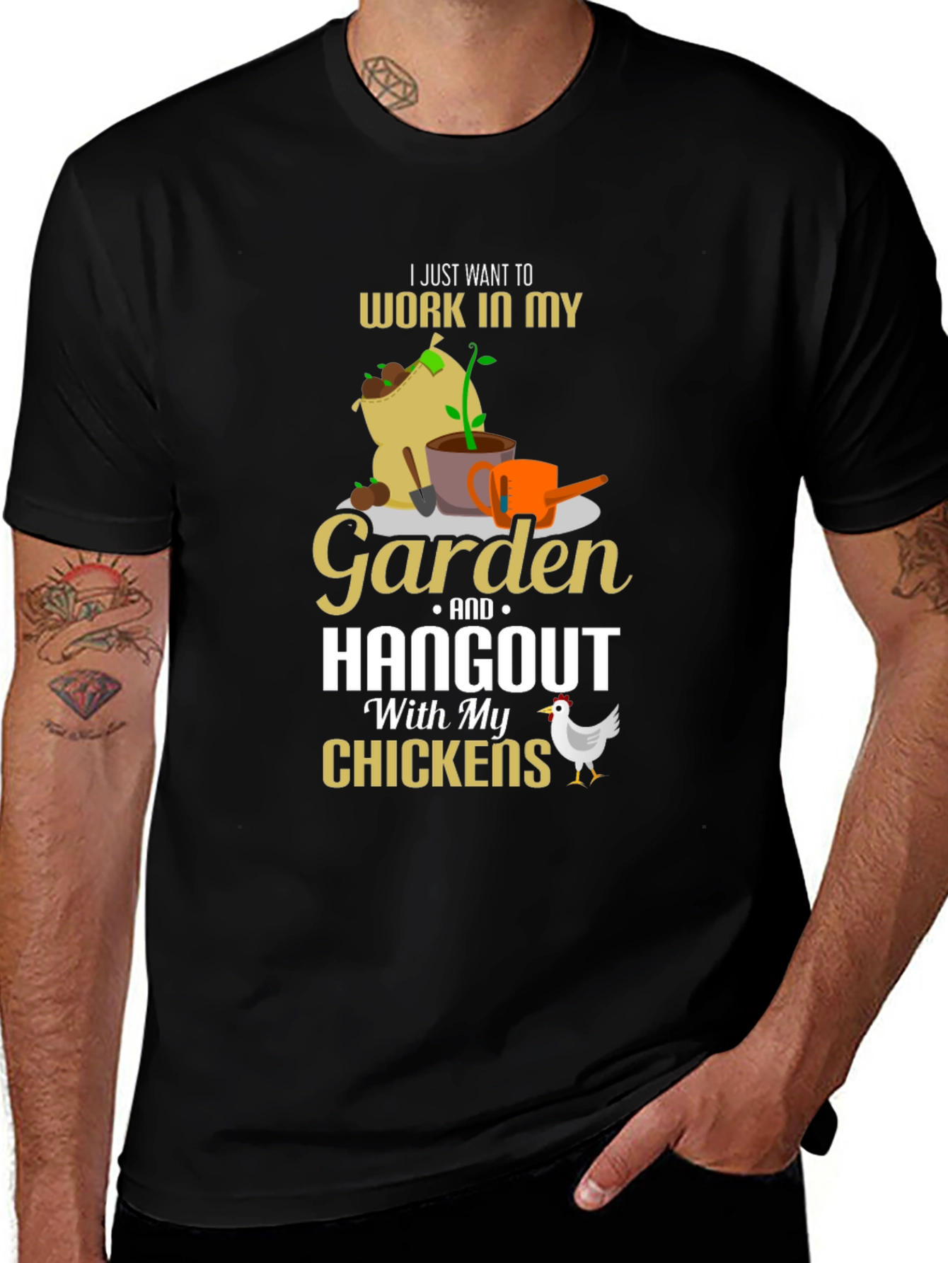 Gardening & Chicken Lover T-Shirt