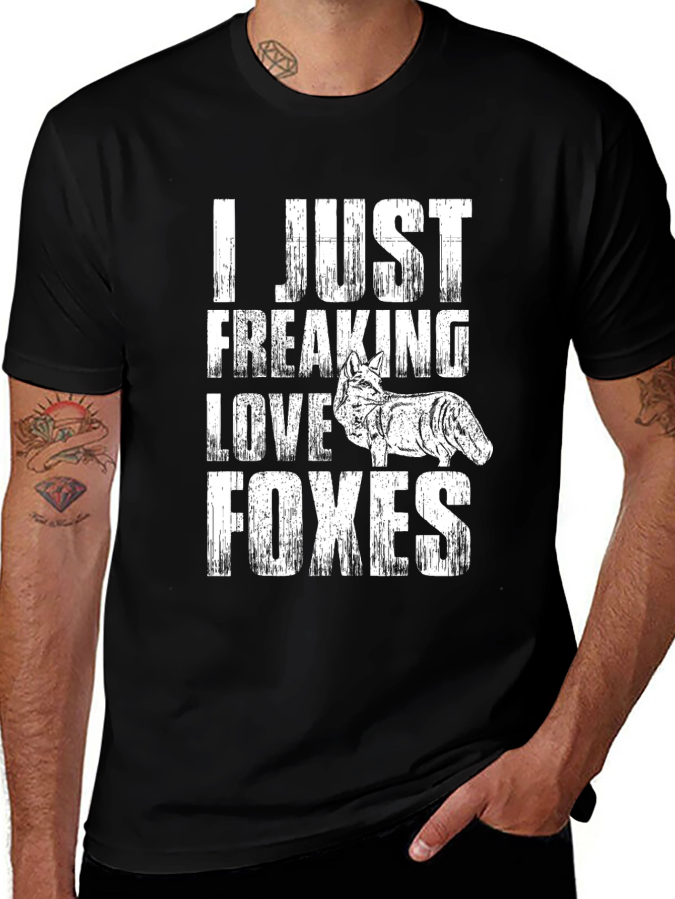 Variant 26 of I Just Freaking Love Foxes Graphic Tee