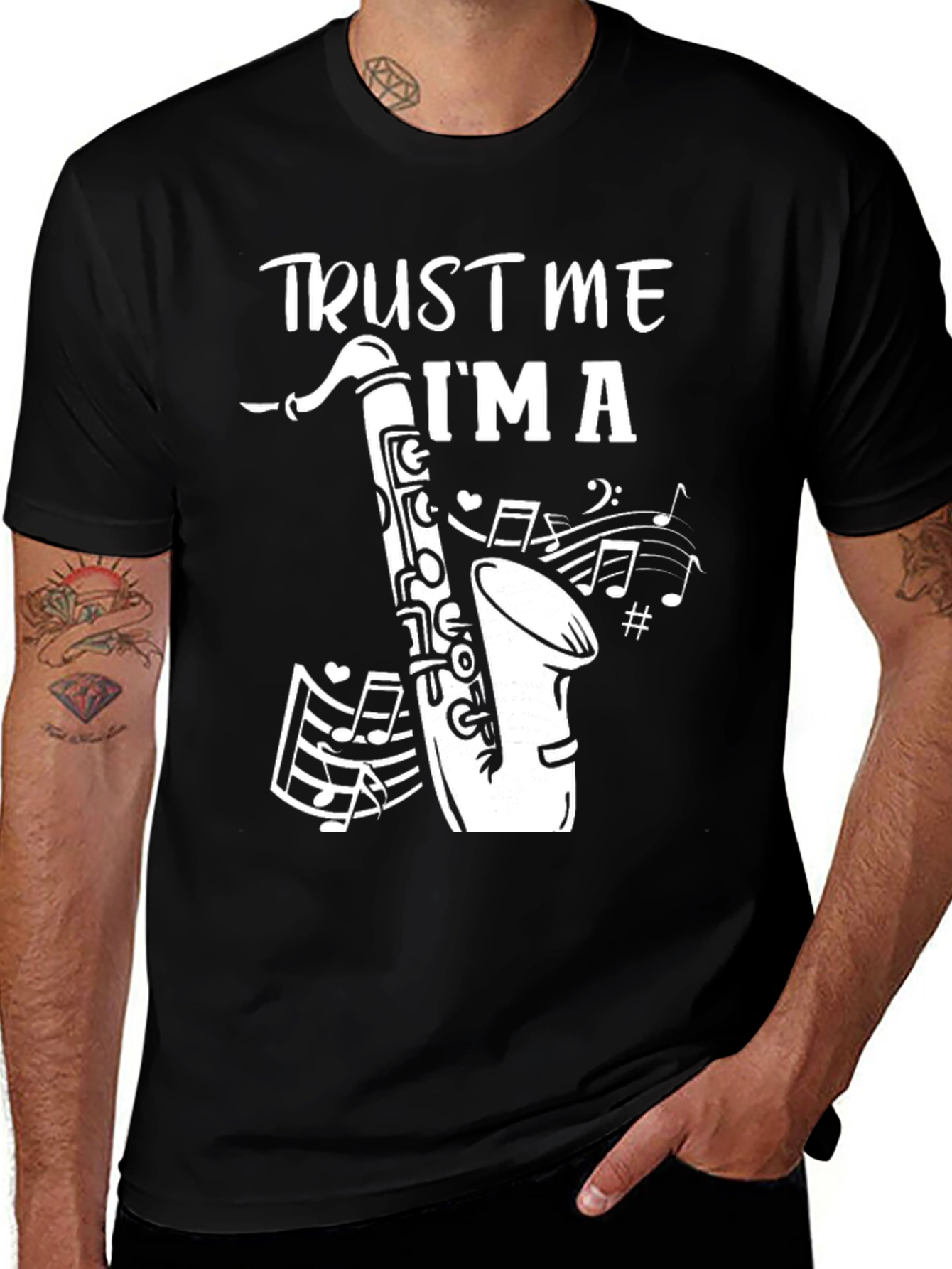 Variant 18 of Trust Me I'm A Saxophonist Graphic T-Shirt