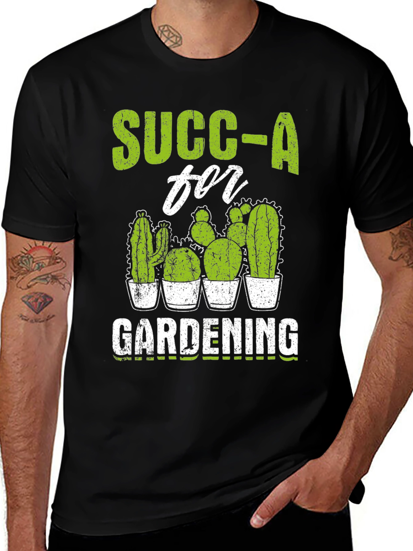 Succ-A for Gardening T-Shirt: Cactus Lover Tee