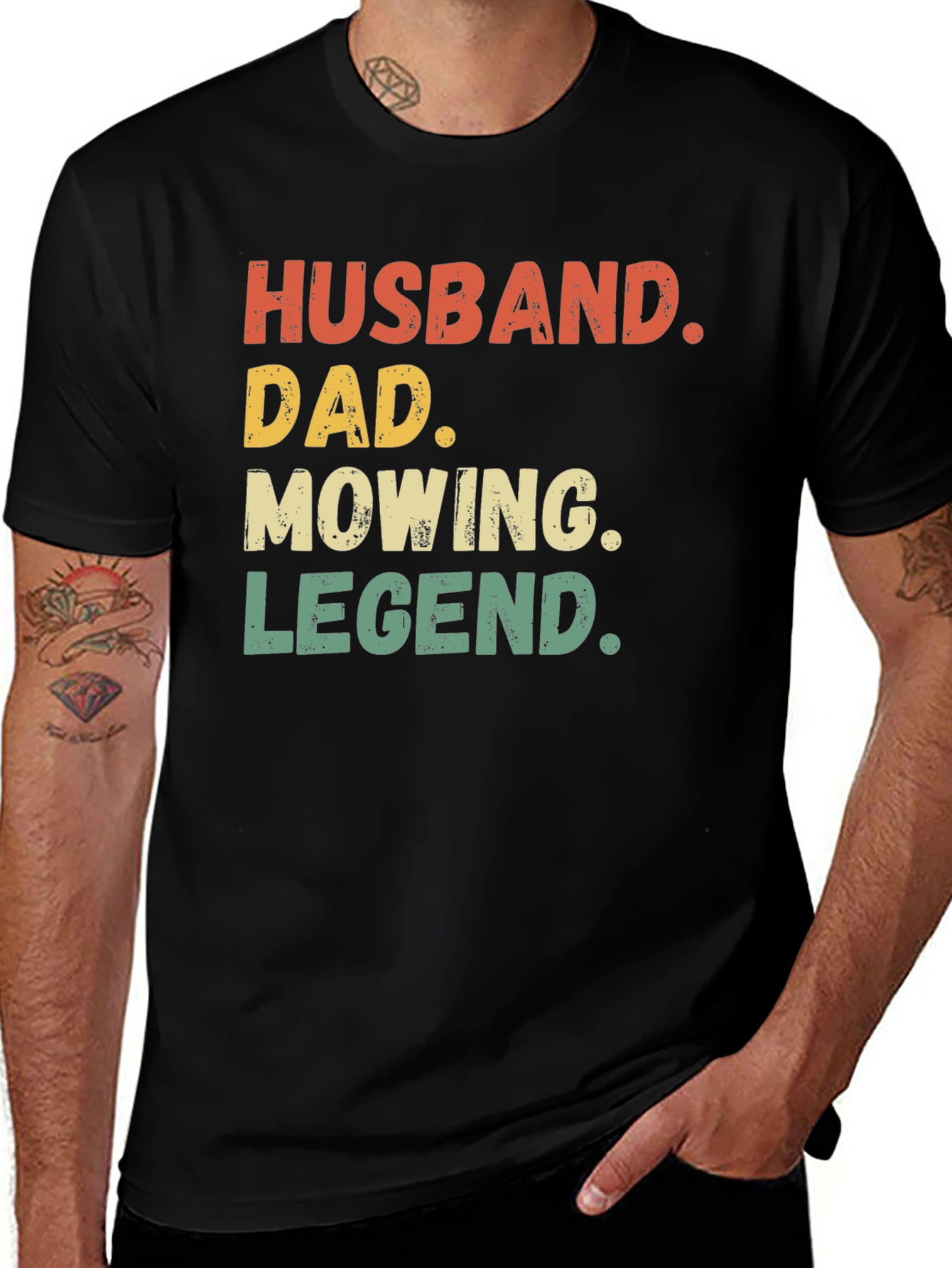 Husband Dad Mowing Legend T-Shirt