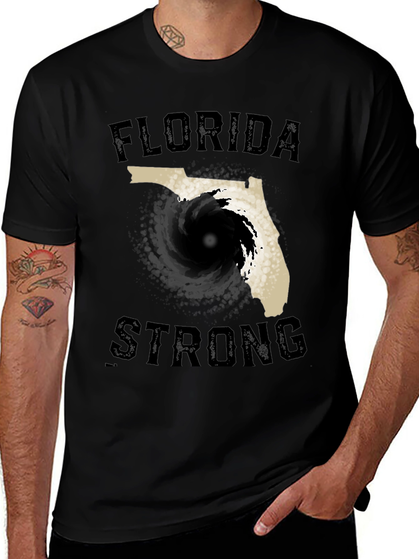 Variant 14 of Florida Strong Hurricane Graphic T-Shirt