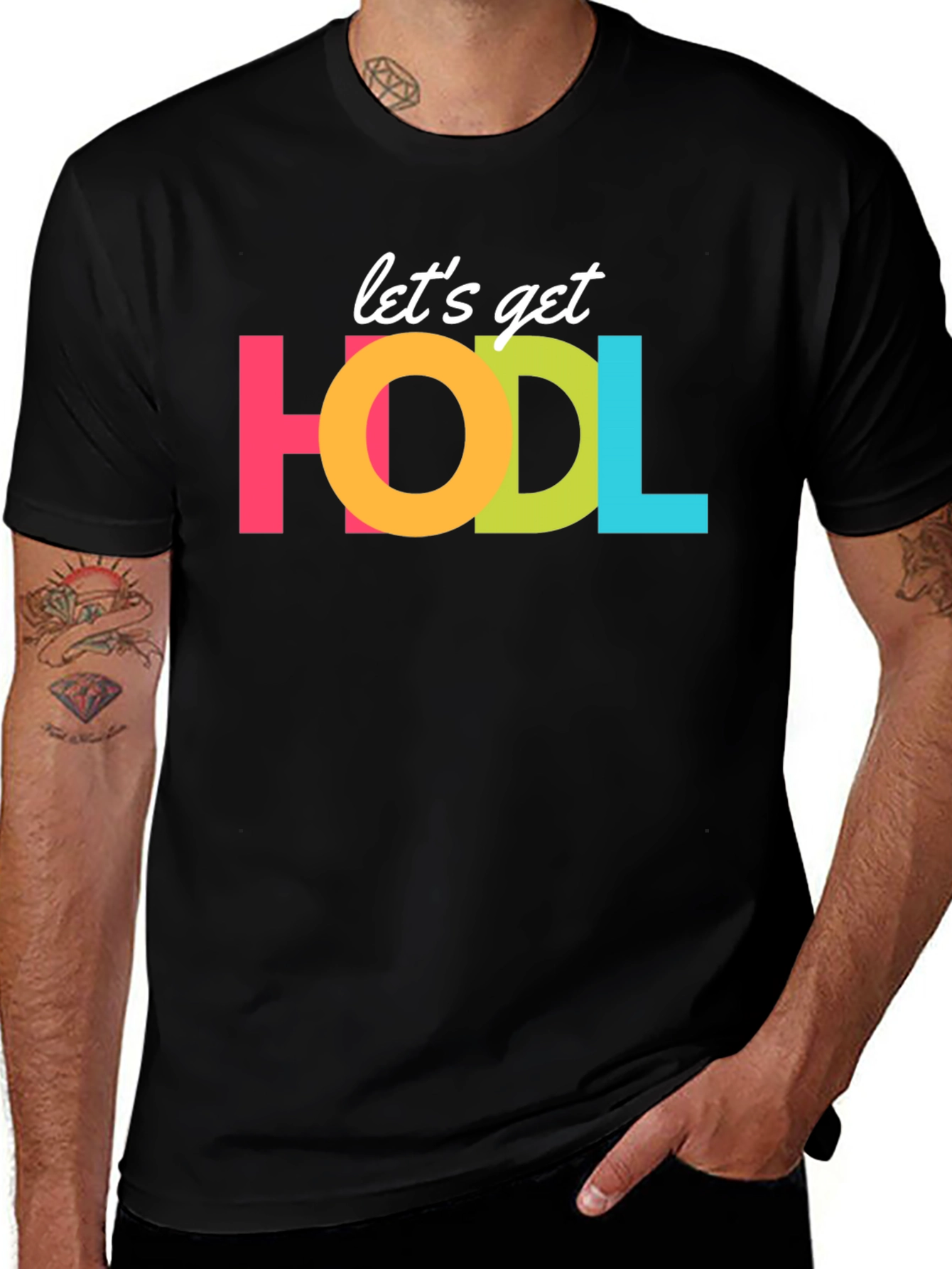 Variant 3 of Let's Get HODL Crypto T-Shirt