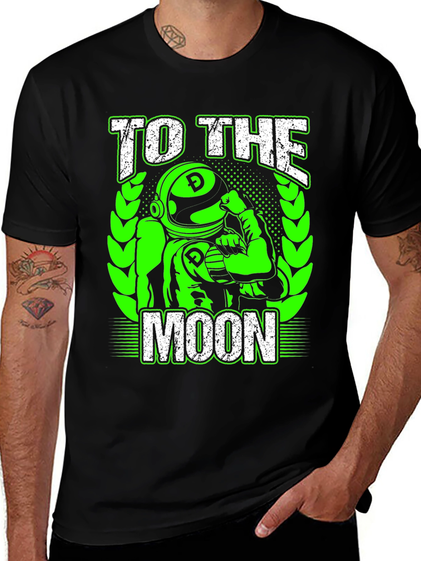 Variant 9 of To The Moon Crypto Astronaut T-Shirt